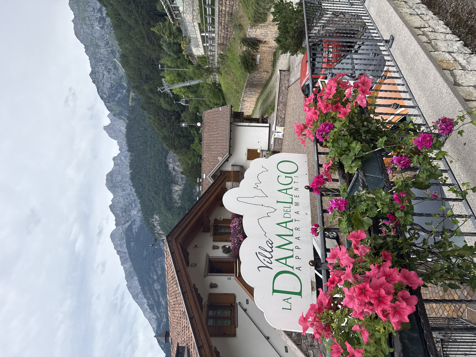 Morning around Molveno's lake, trails, and mountain cable cars