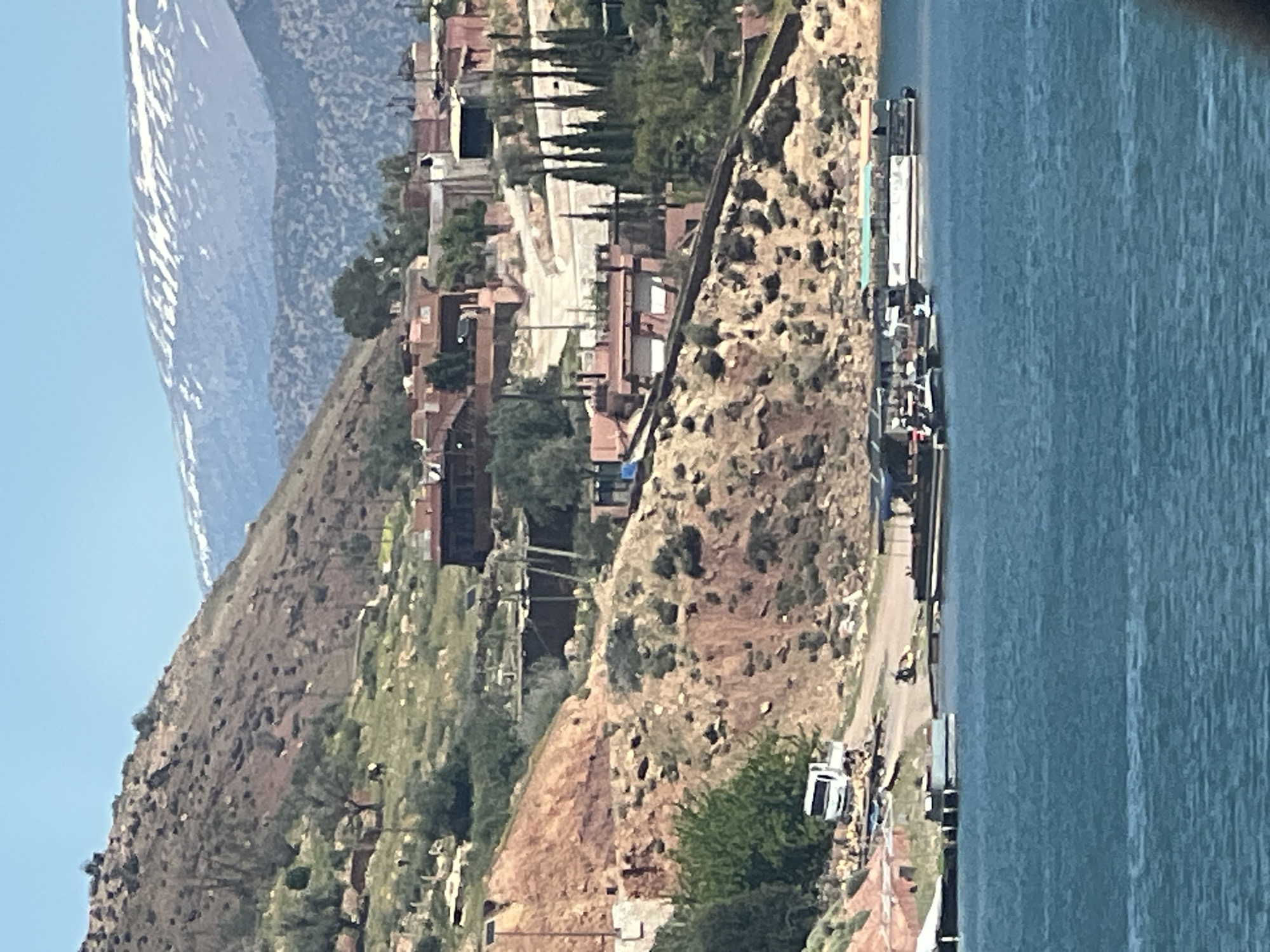 Elevated view captures snow-capped mountains in Bin El Ouidane
