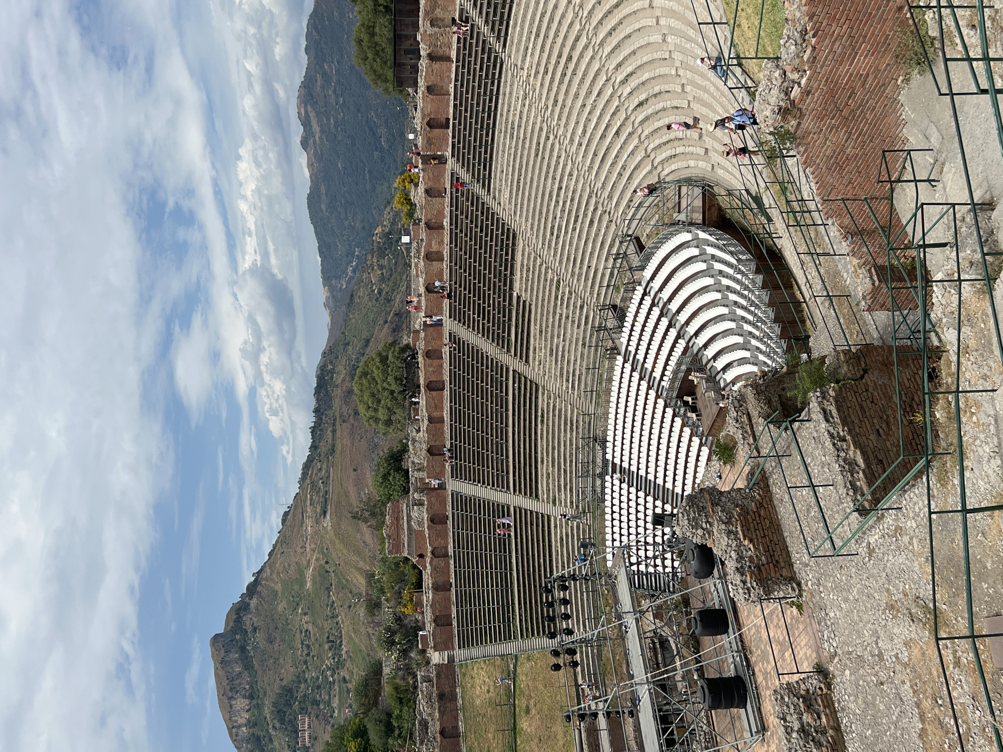 Afternoon in Taormina: ruins, ceramics, cafes, and a wedding