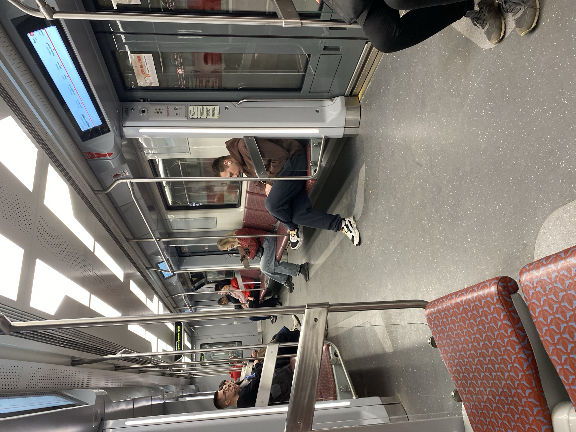 Saint Petersburg subway car interior captured by witness