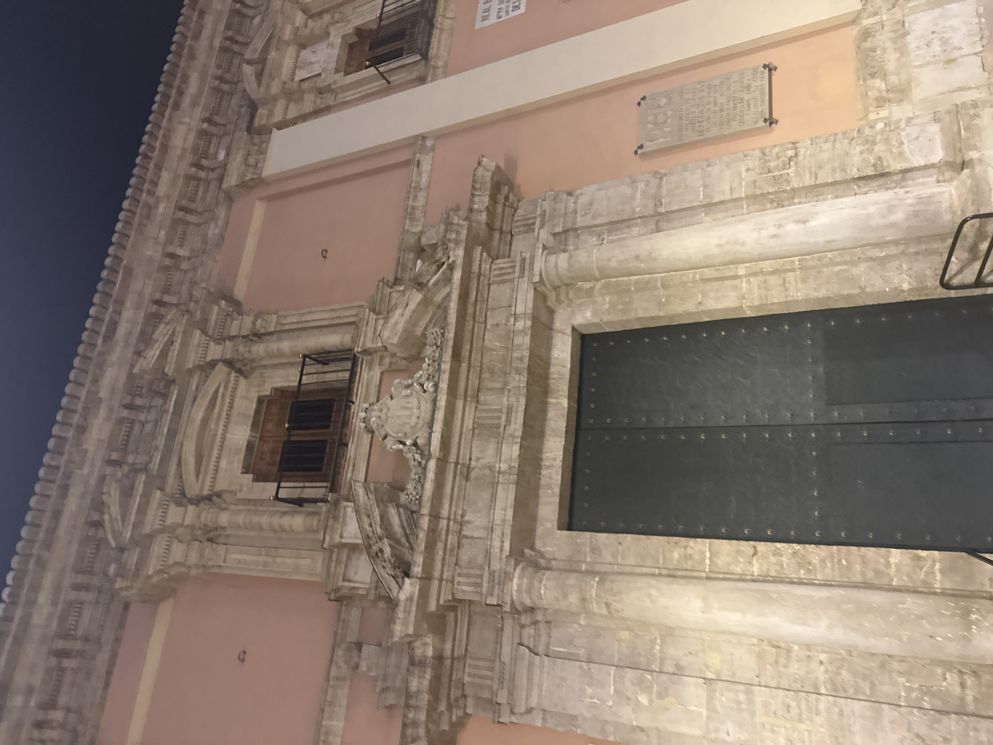 Valencia's historic architecture and libraries on a summer night