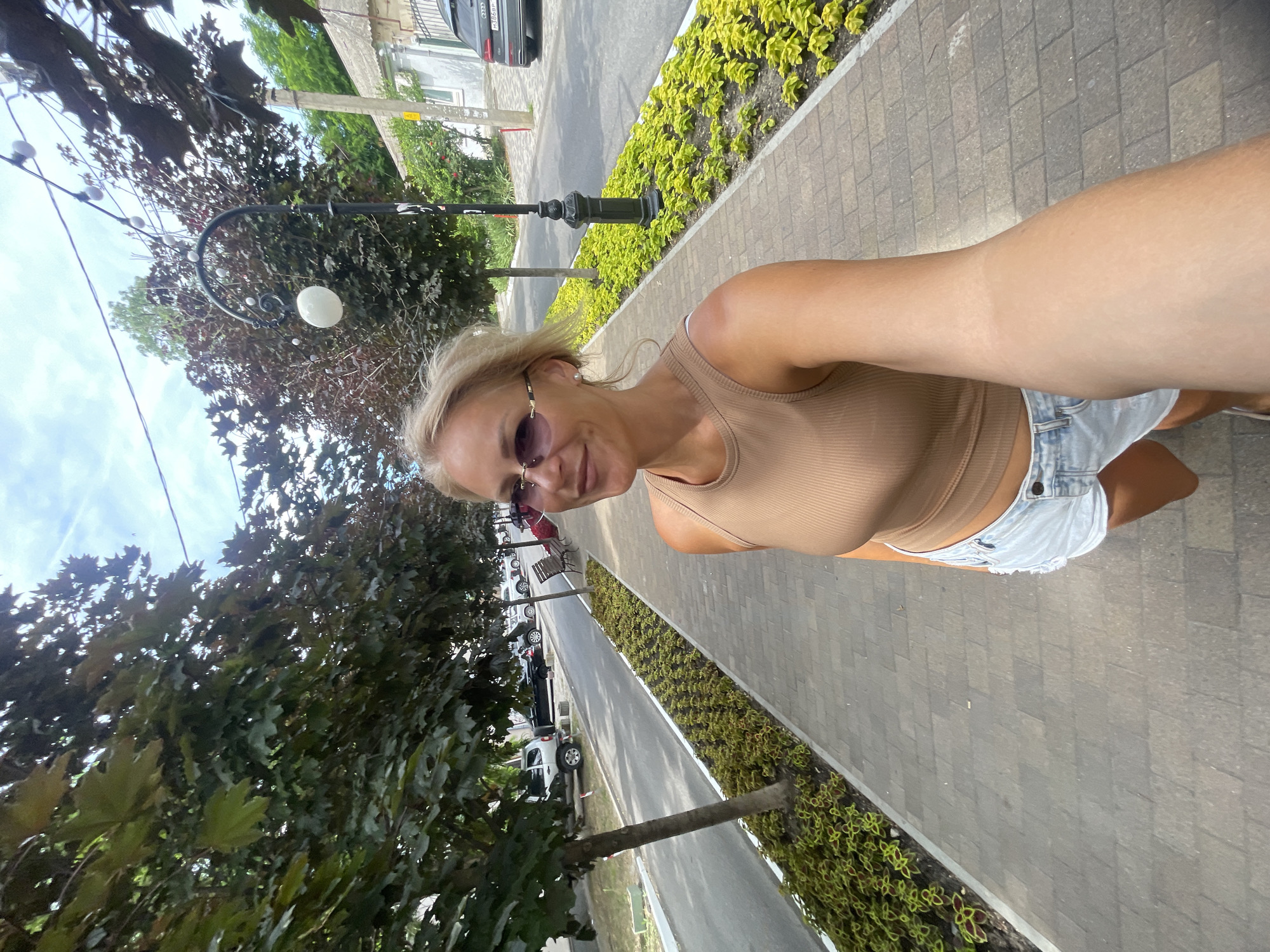 Morning around Anapa's pedestrian center, Russia
