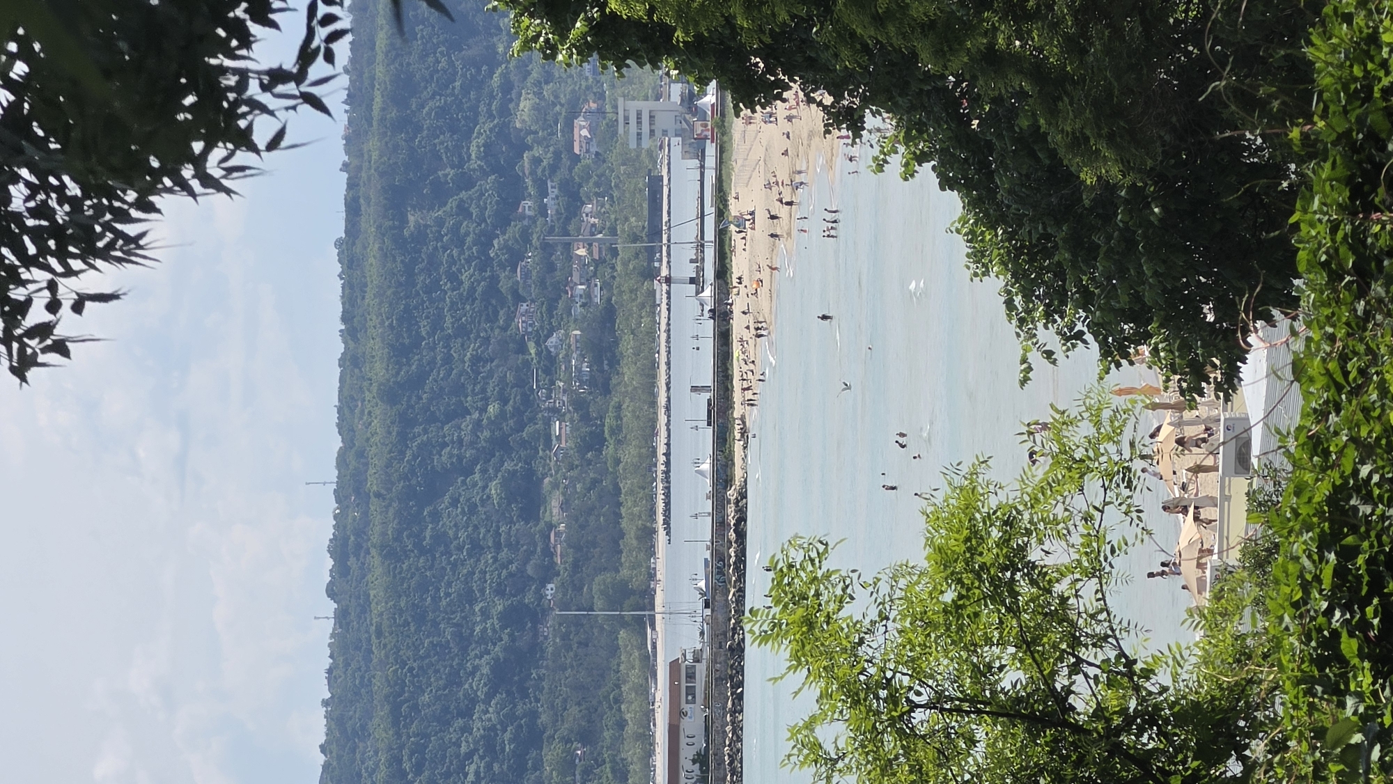 Coastal views captured from elevated position in Varna, Bulgaria