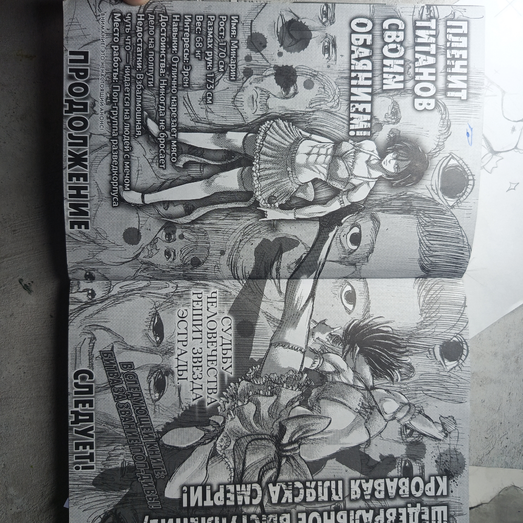 Russian Attack on Titan manga collection documented by witness