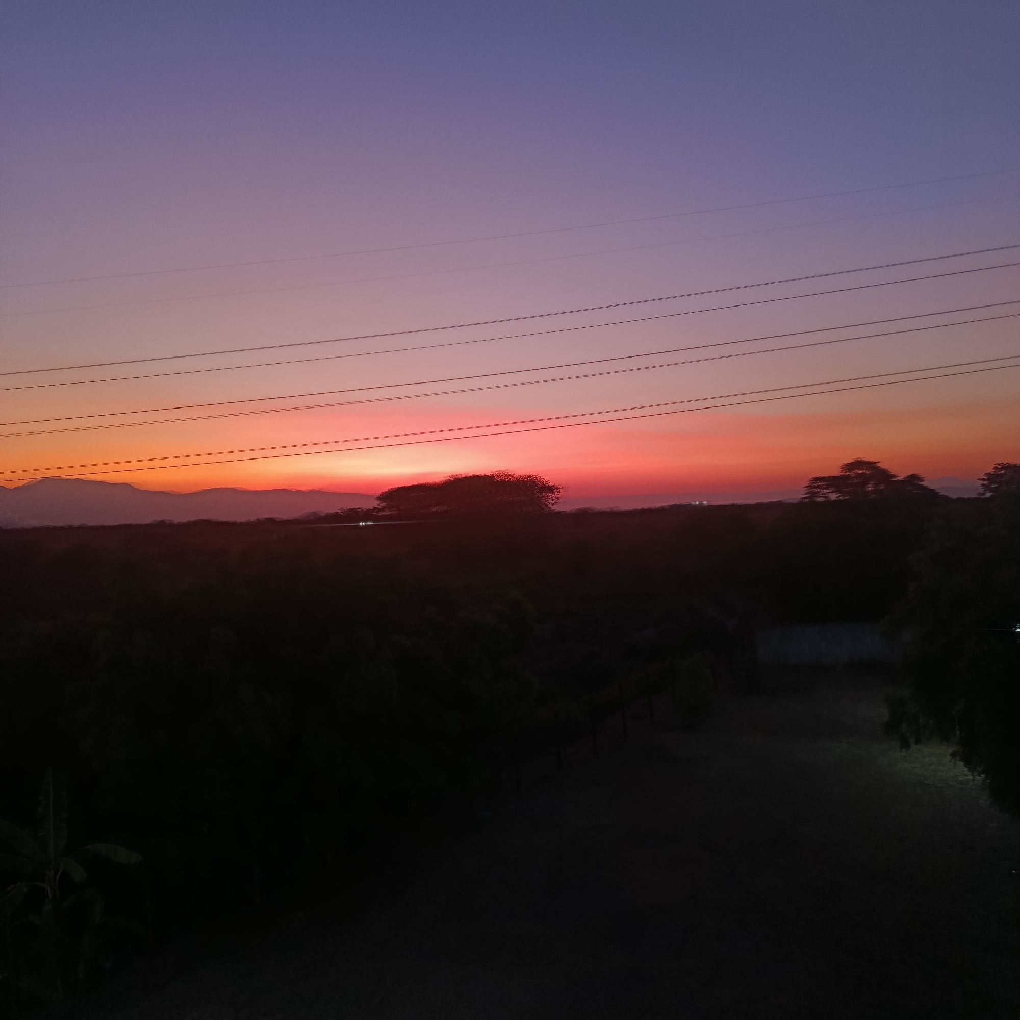 Dusk landscape captured in Los Guayos, Venezuela