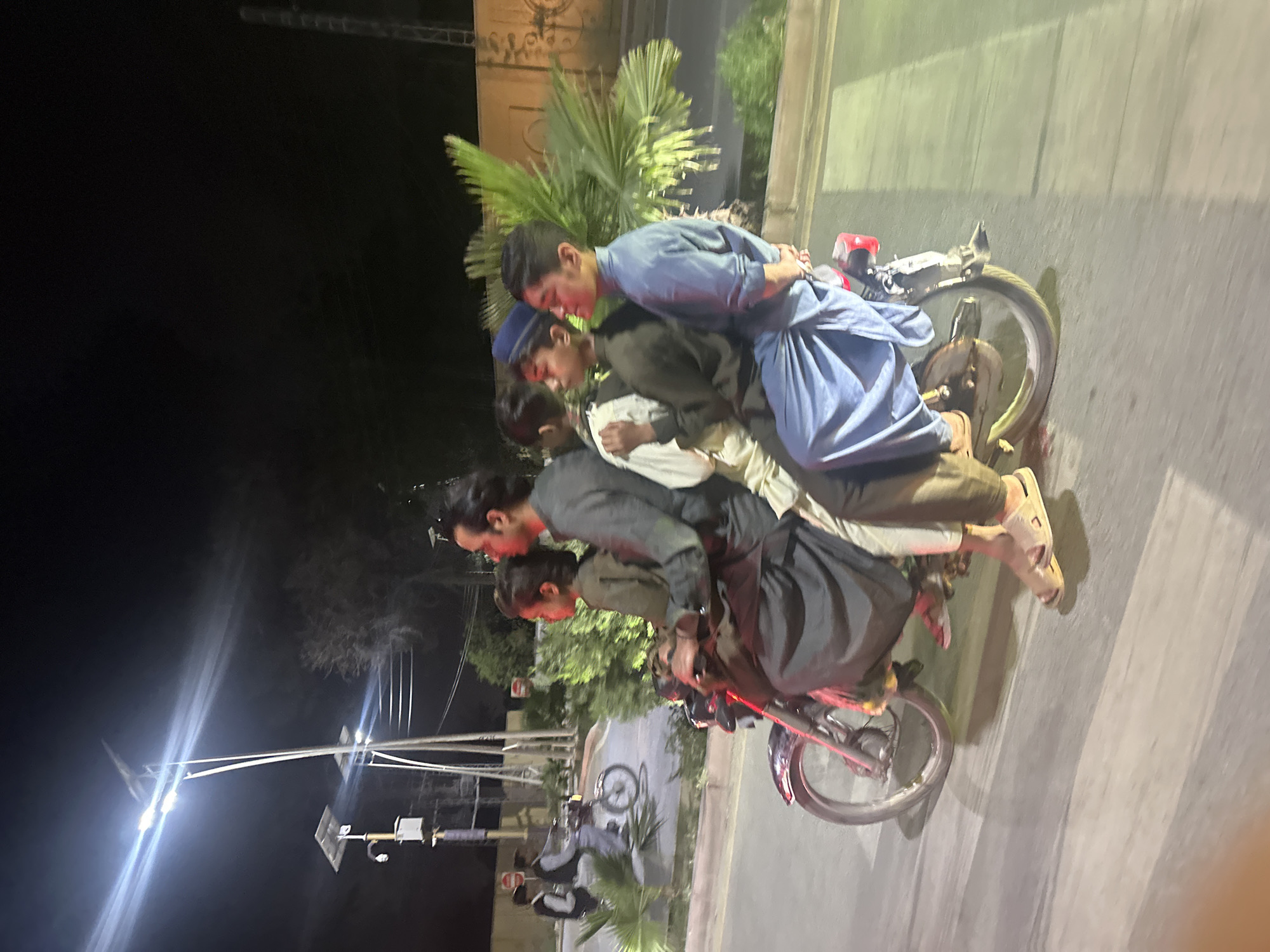 Five young men spotted sharing motorcycle in Quetta