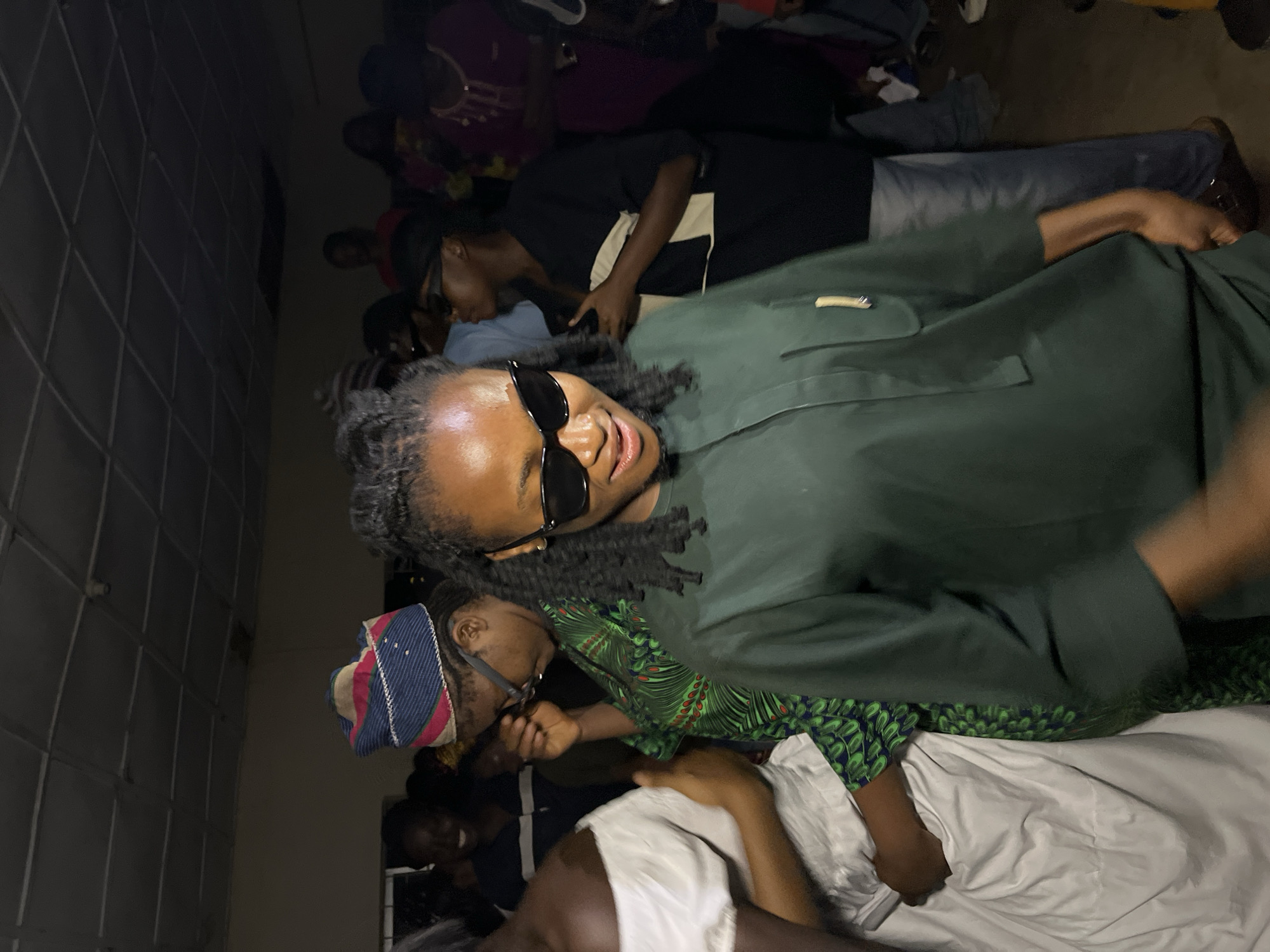 Lively indoor party in Jos, Nigeria, late evening
