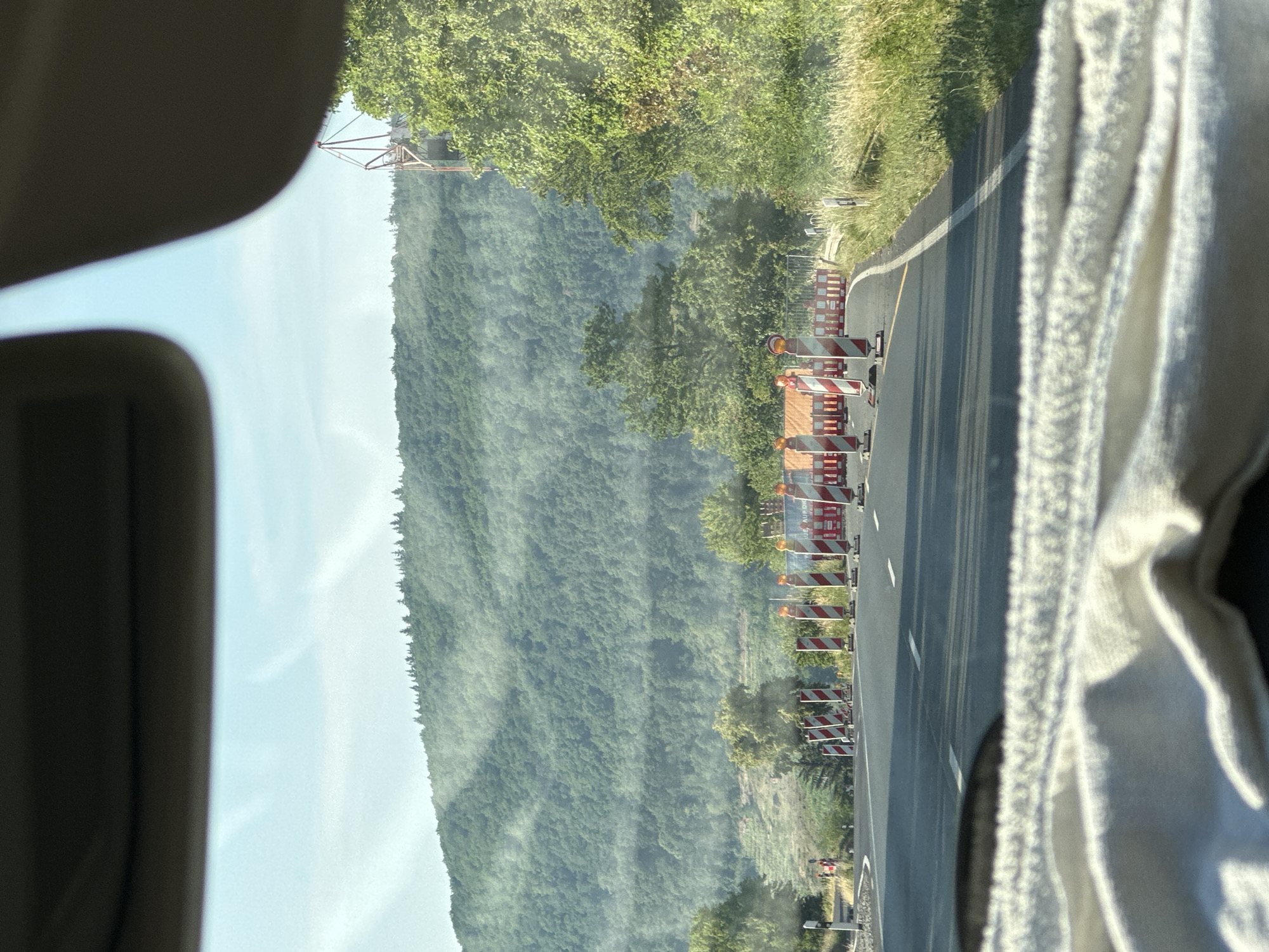 Sunny afternoon drive through rural Bavaria, Bayern 3 on the radio