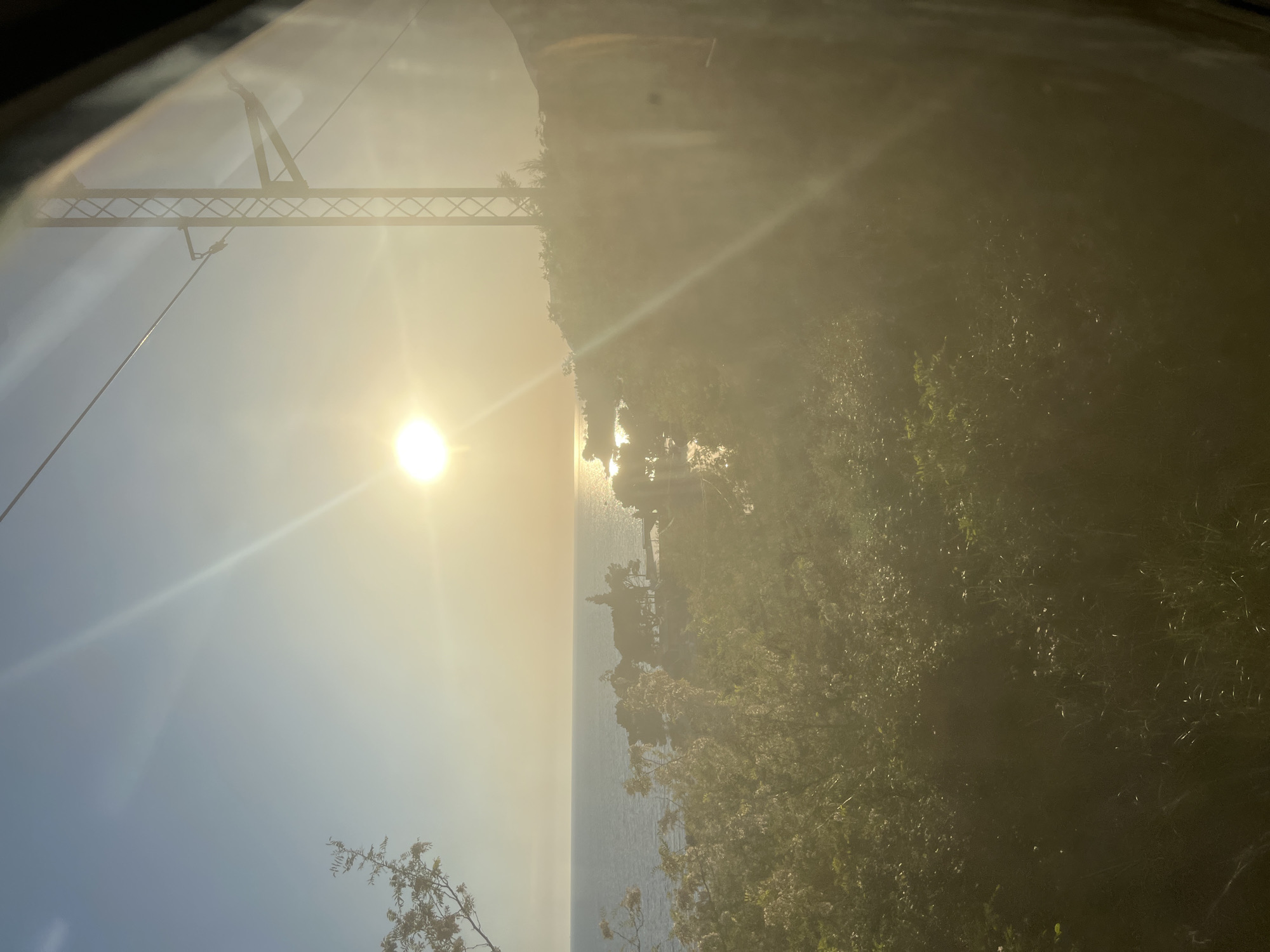 Sunny bridge view captured in Bar, Montenegro