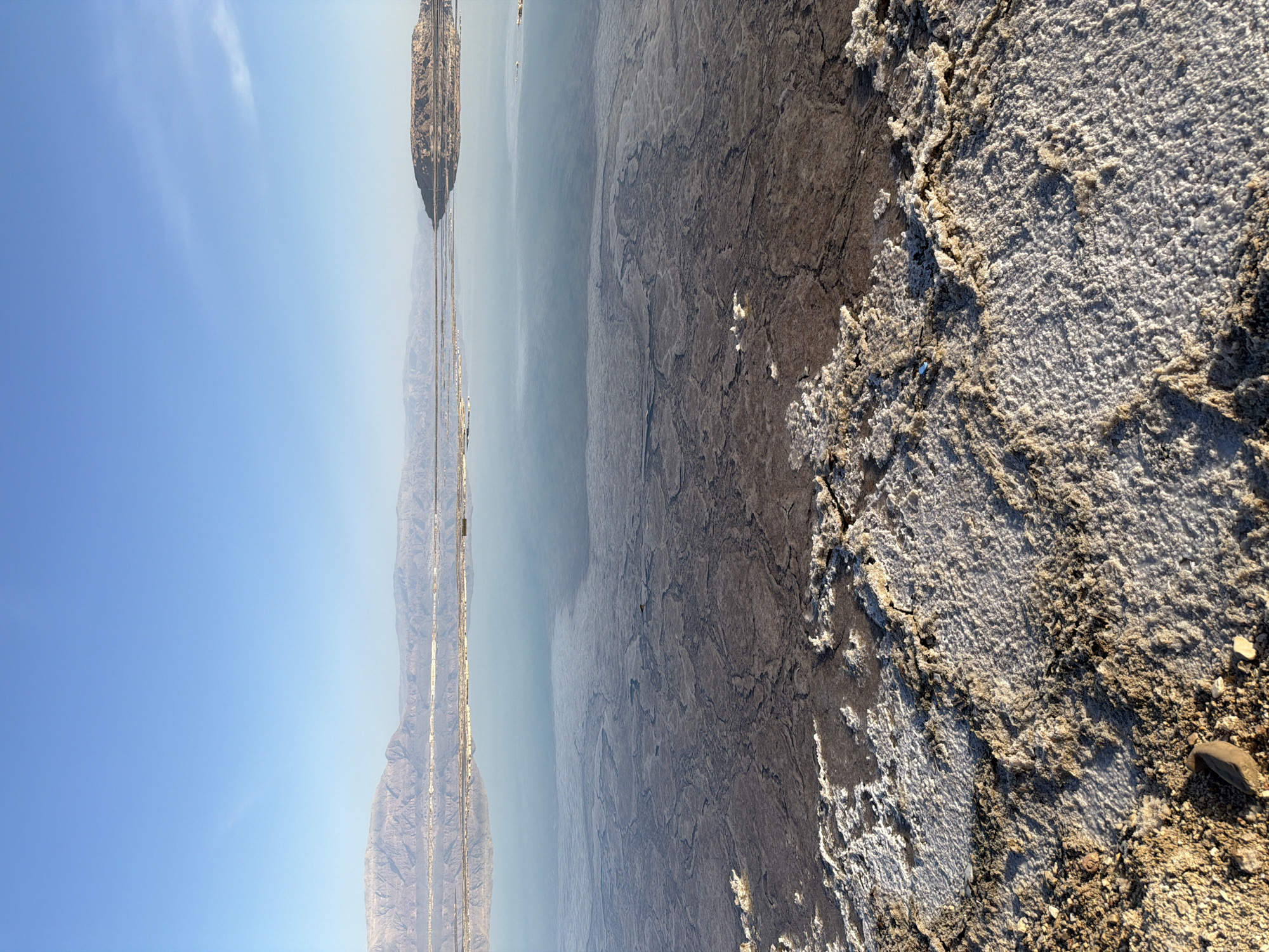 Dead Sea salt formations documented in Israeli desert landscape