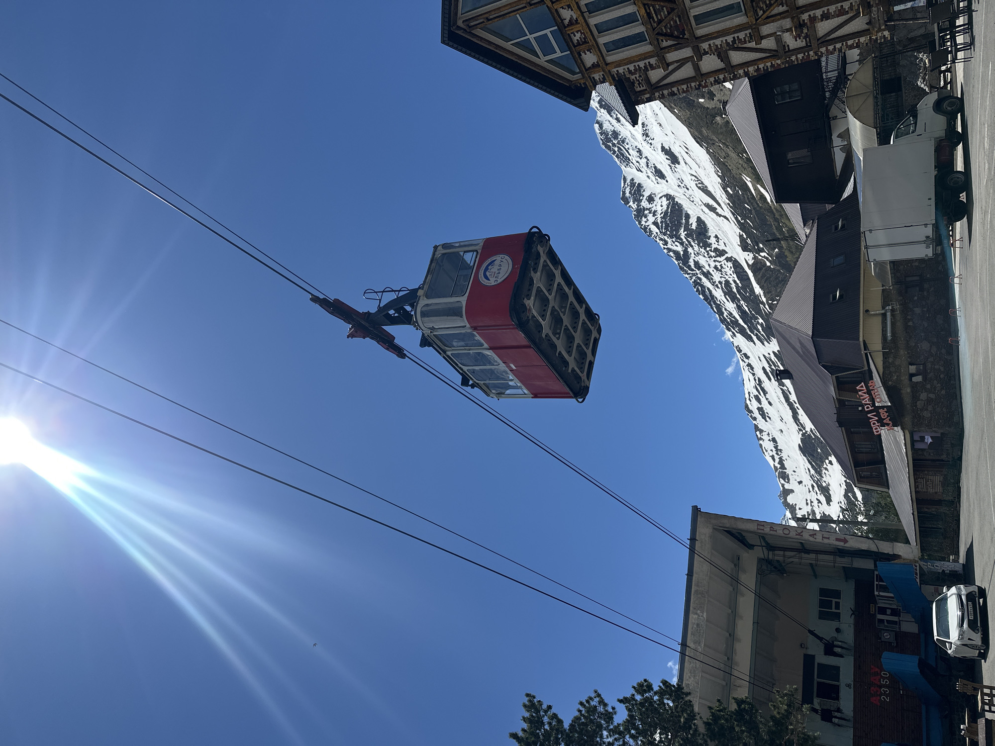 Mountain resort visit in Terskol with cable car rides