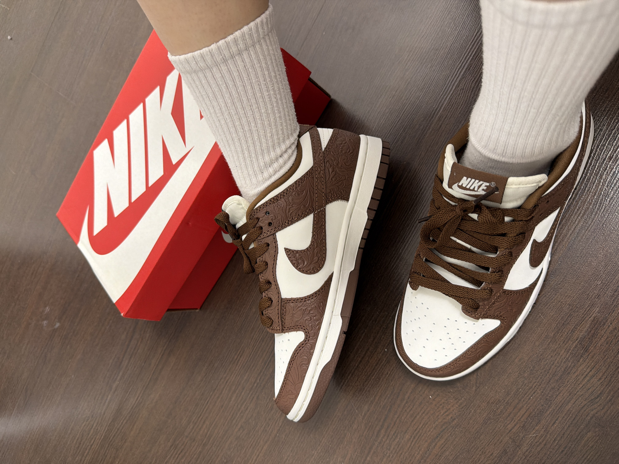 Floral Nike Dunk Low sneakers spotted in Yekaterinburg