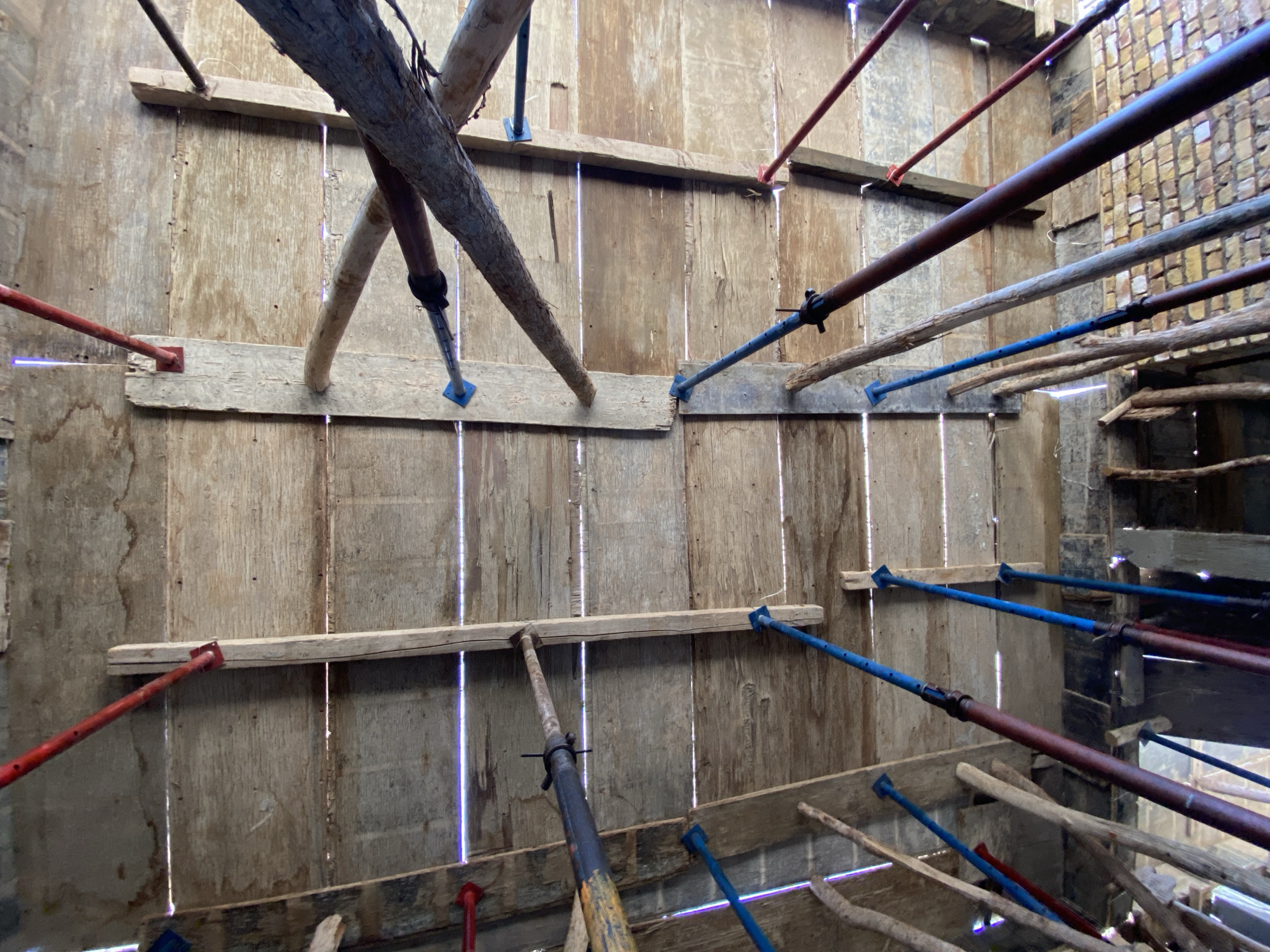 Construction work documented at Kandahar building site