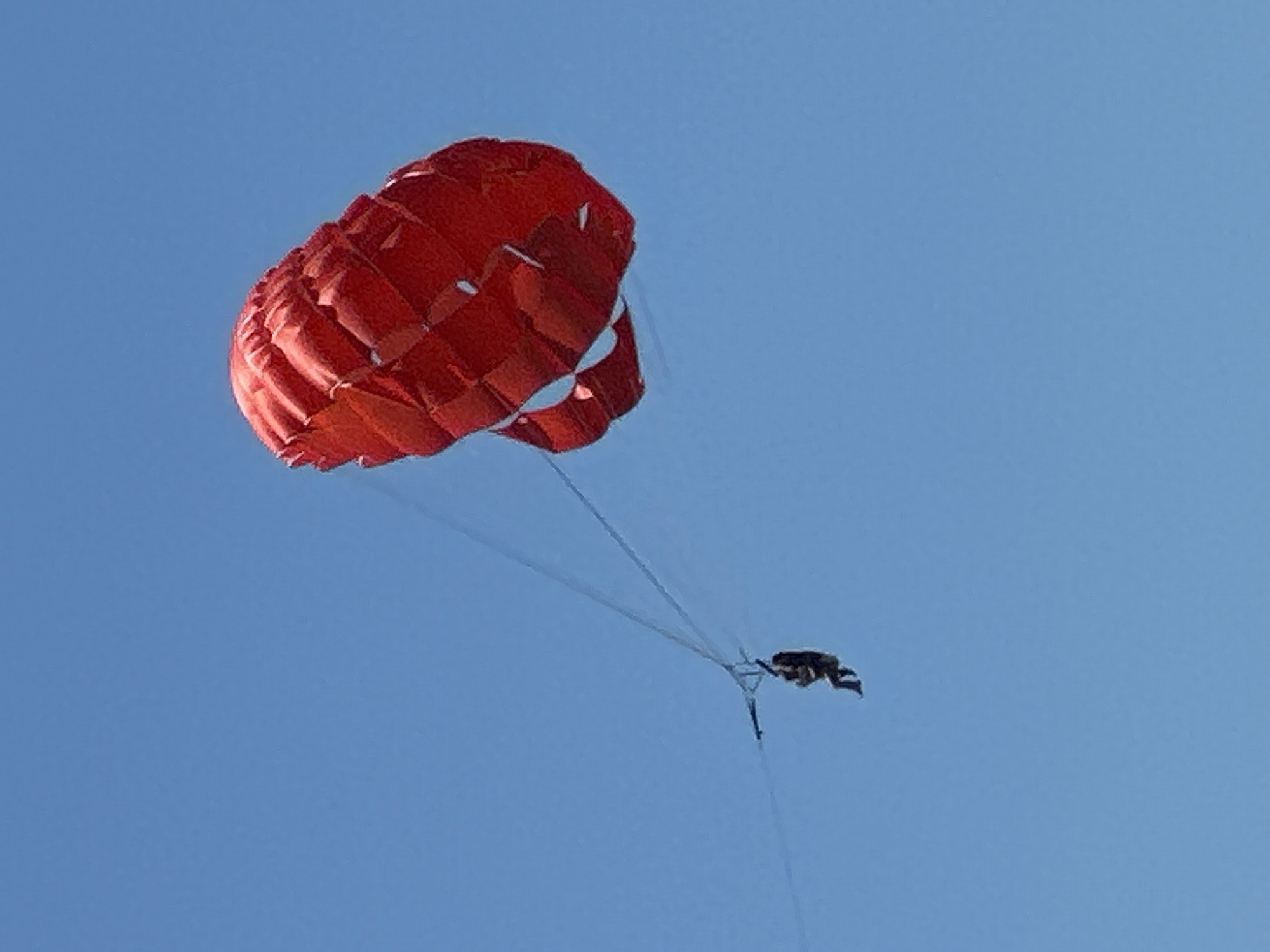Parasailing session over Budva's beaches and coastline