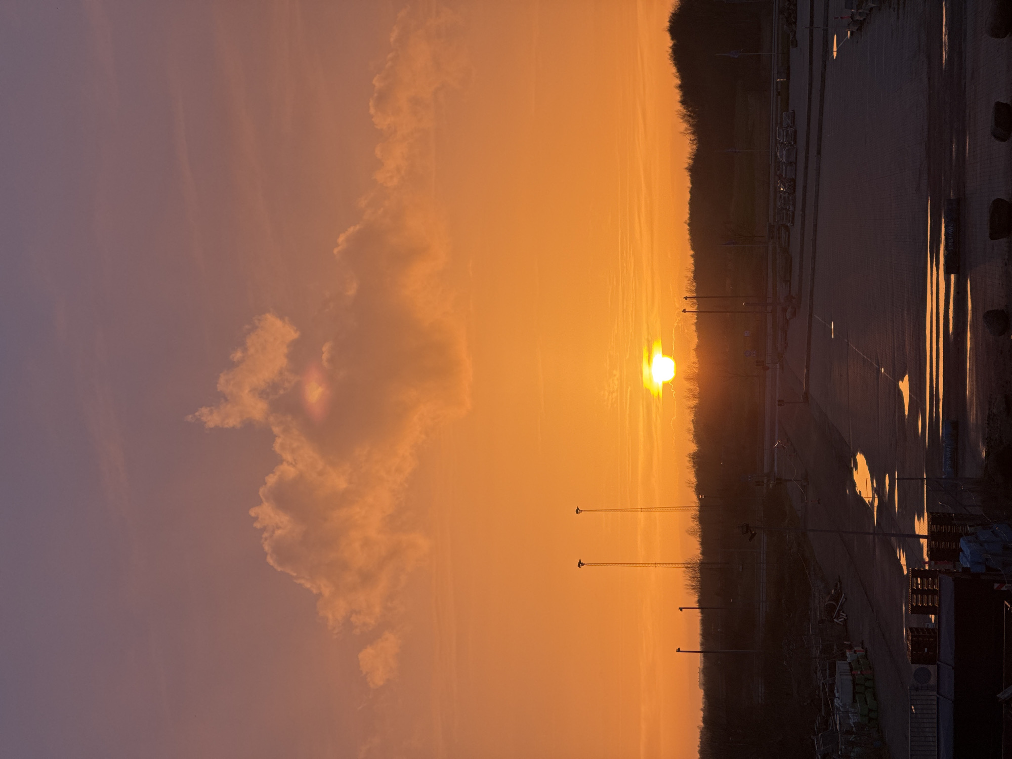 Copenhagen sunset captured by witnesses, tropical fruits at market