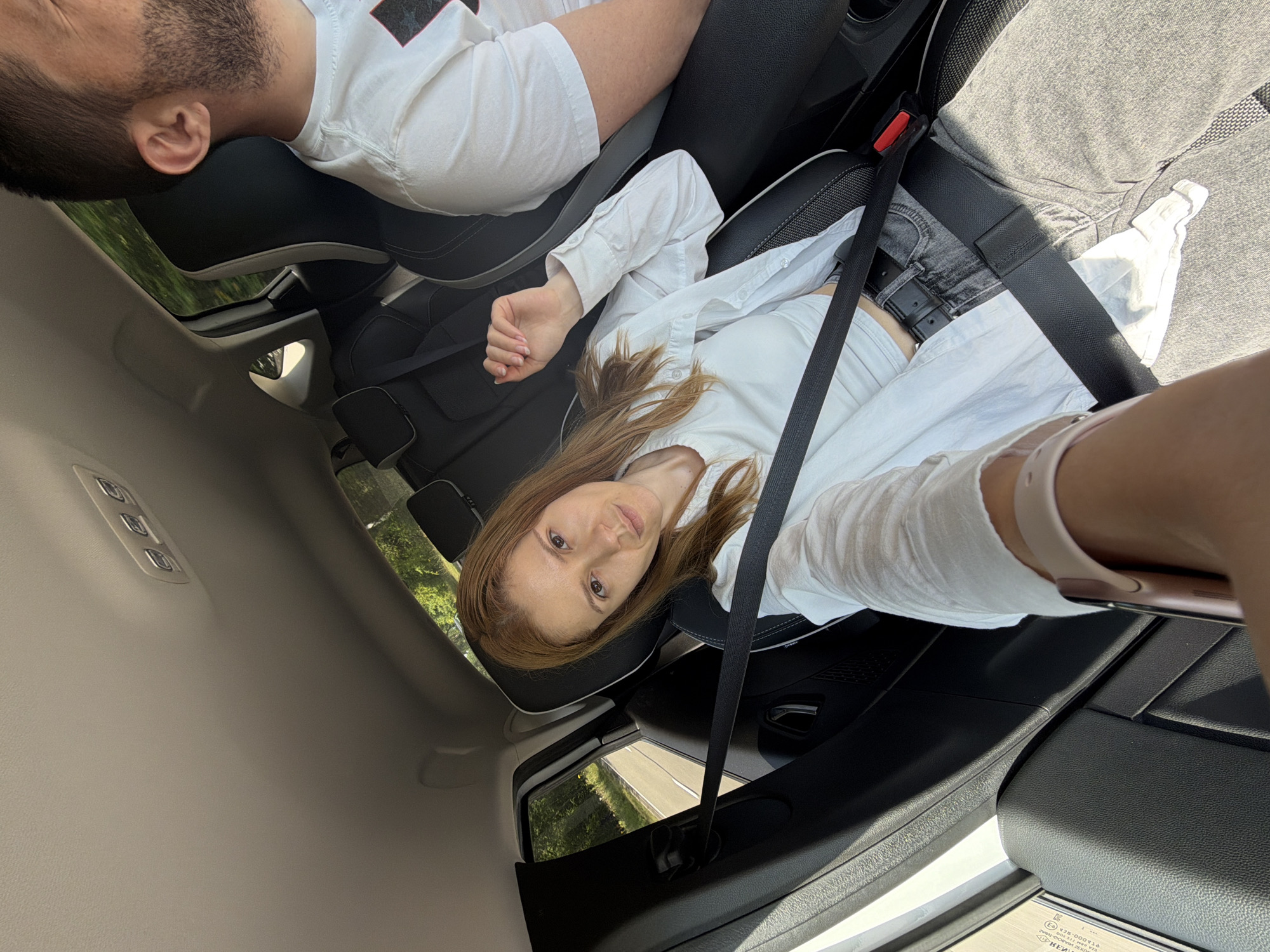 Back seat ride through Eindhoven on a June afternoon