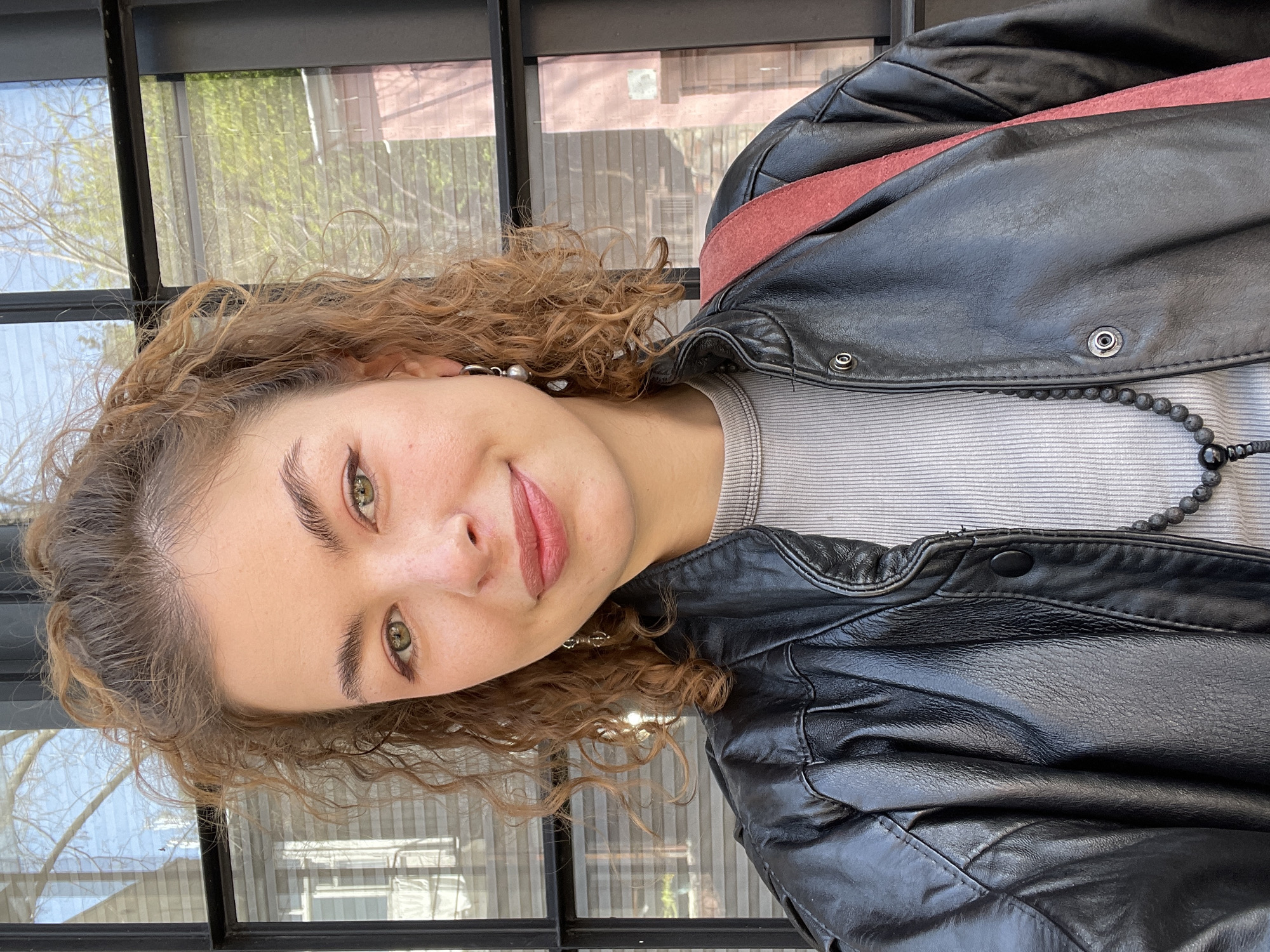 Portrait of young woman photographed in Tbilisi