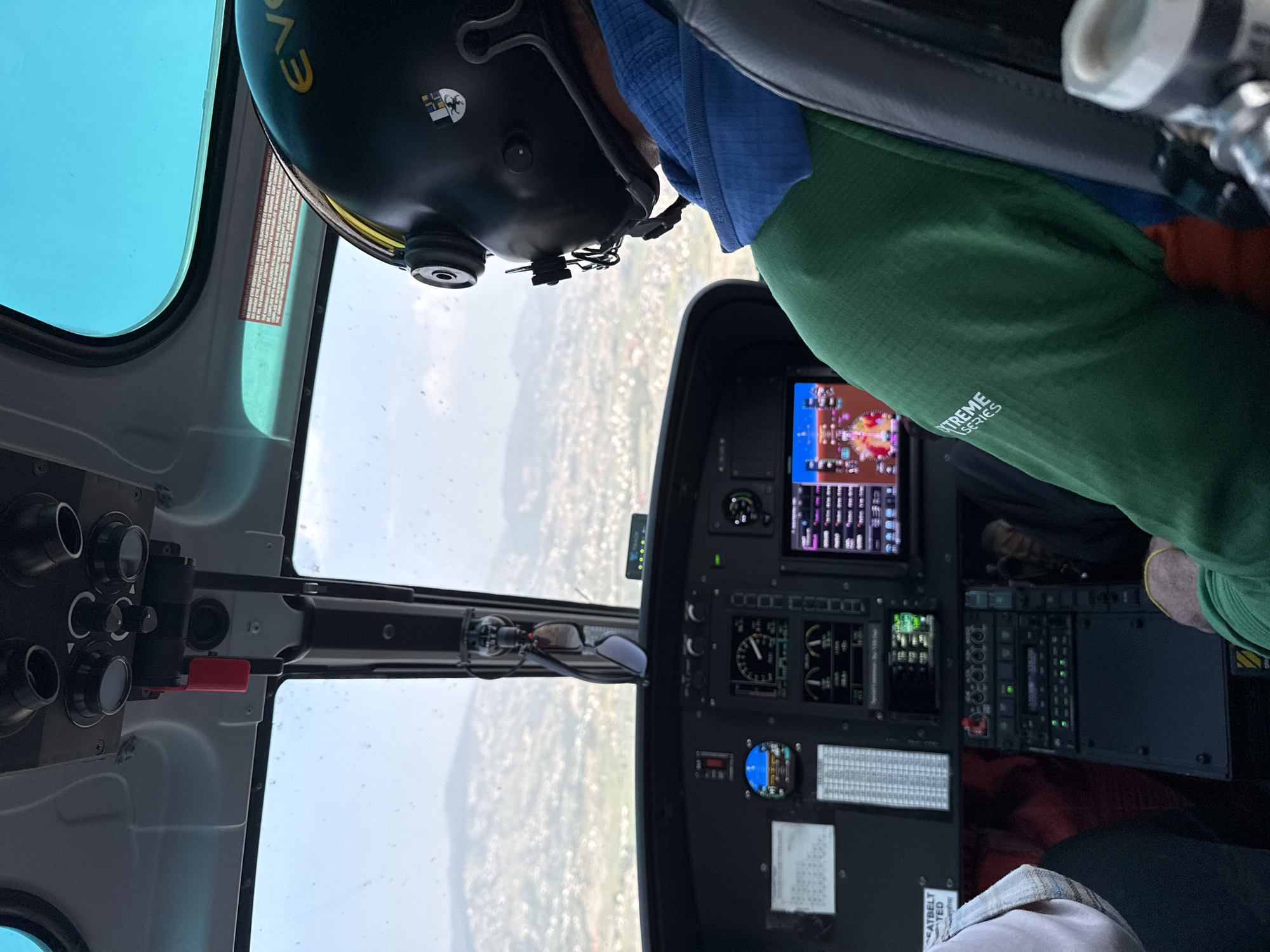 Helicopter flight documented over Changunarayan, Nepal
