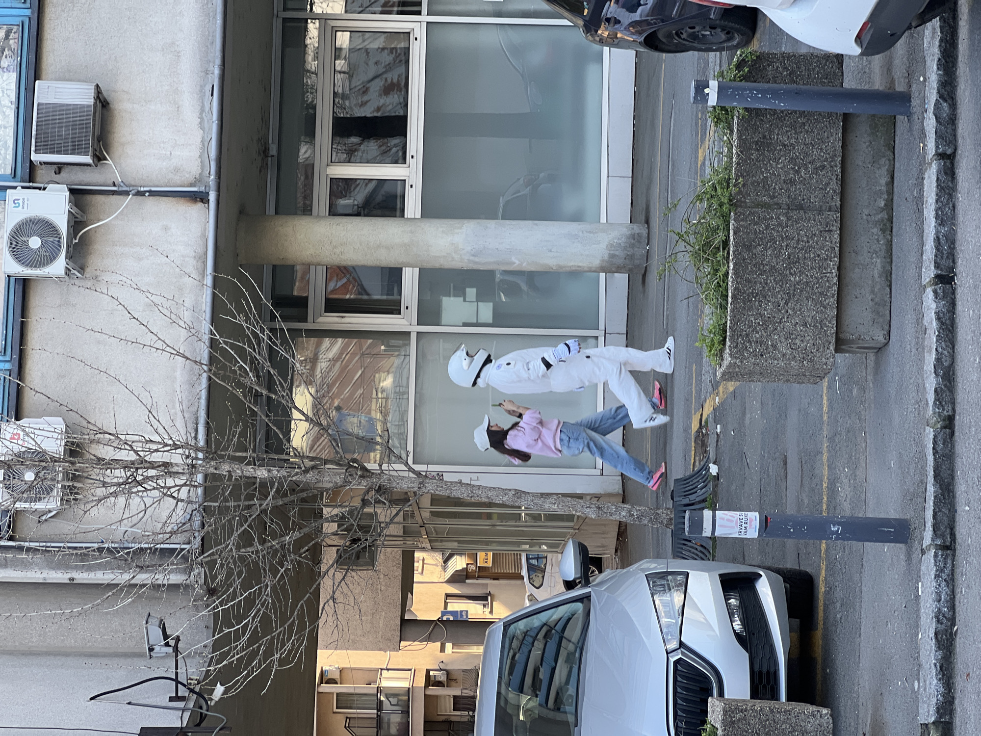 Spacesuit-clad person spotted walking Belgrade streets