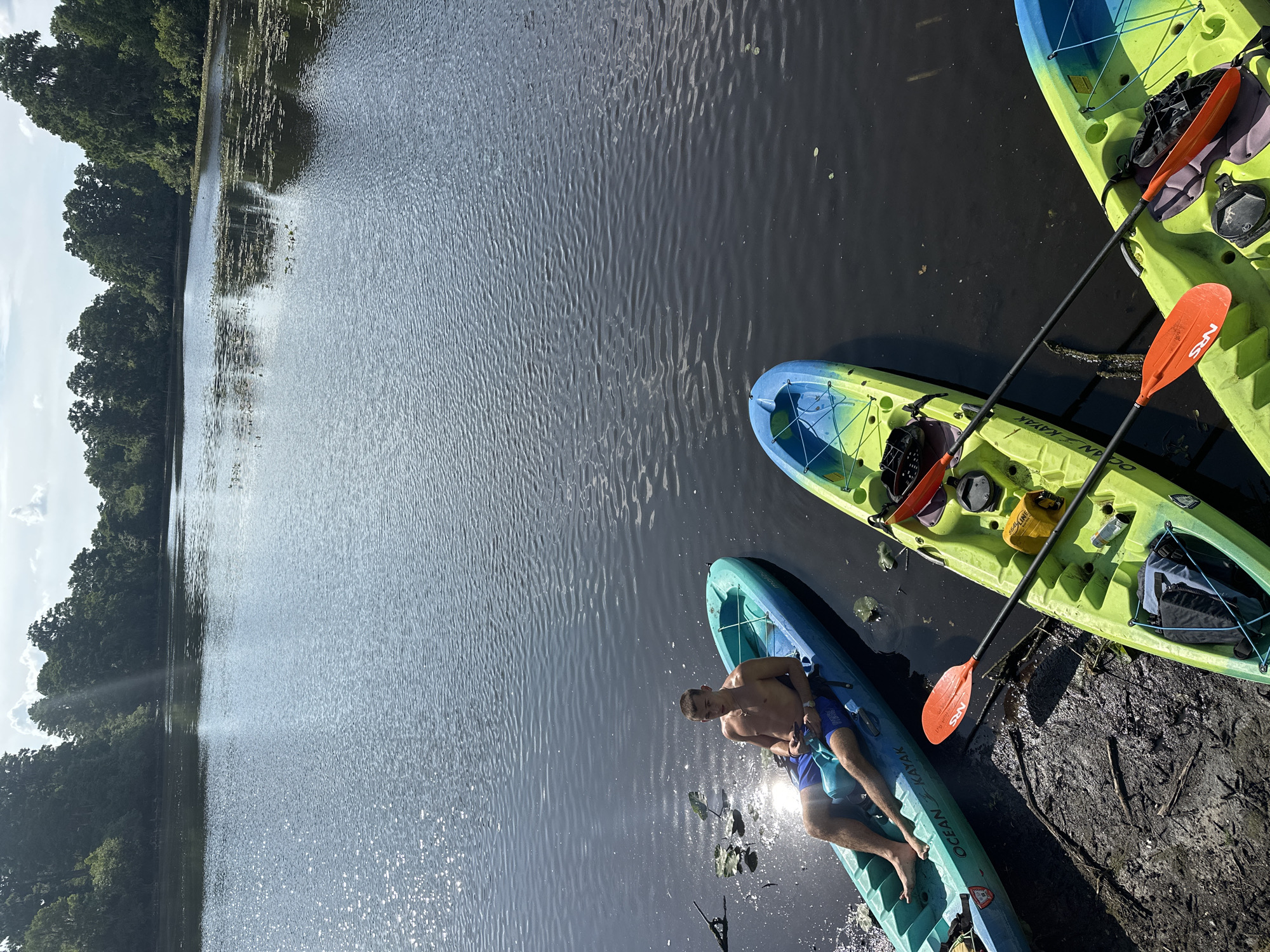 Evening kayaking session documented at Tampa waterfront location
