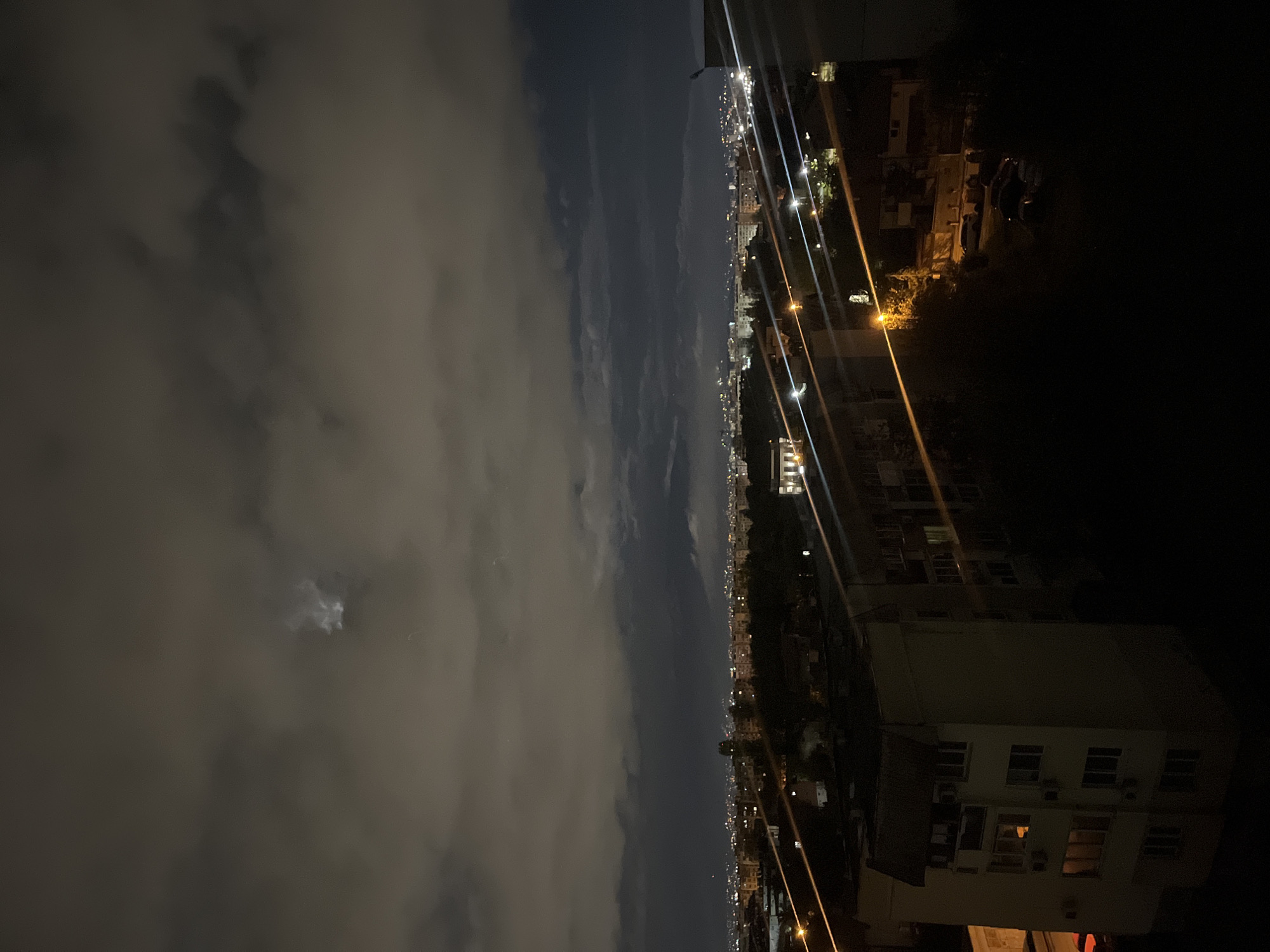 Night photography session documents Sofia skyline and Orthodox church