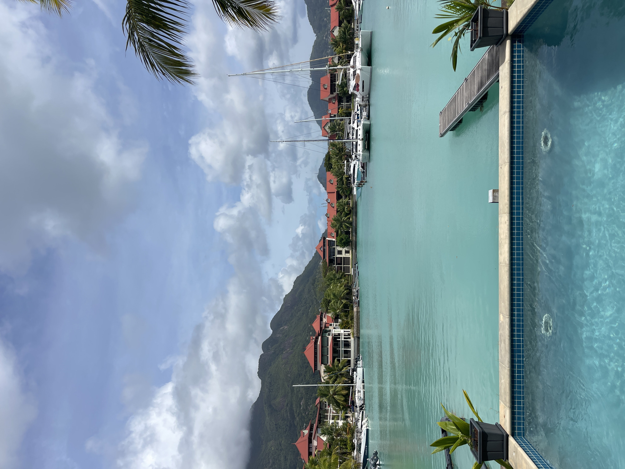 Marina resort life in Providence, Seychelles