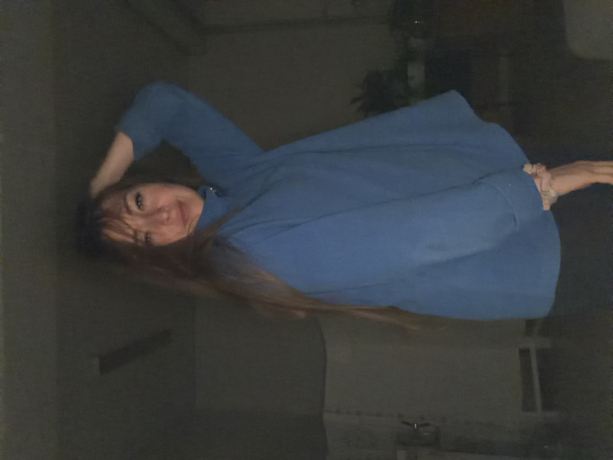 Posing in a dim interior, Yapрыково, Russia