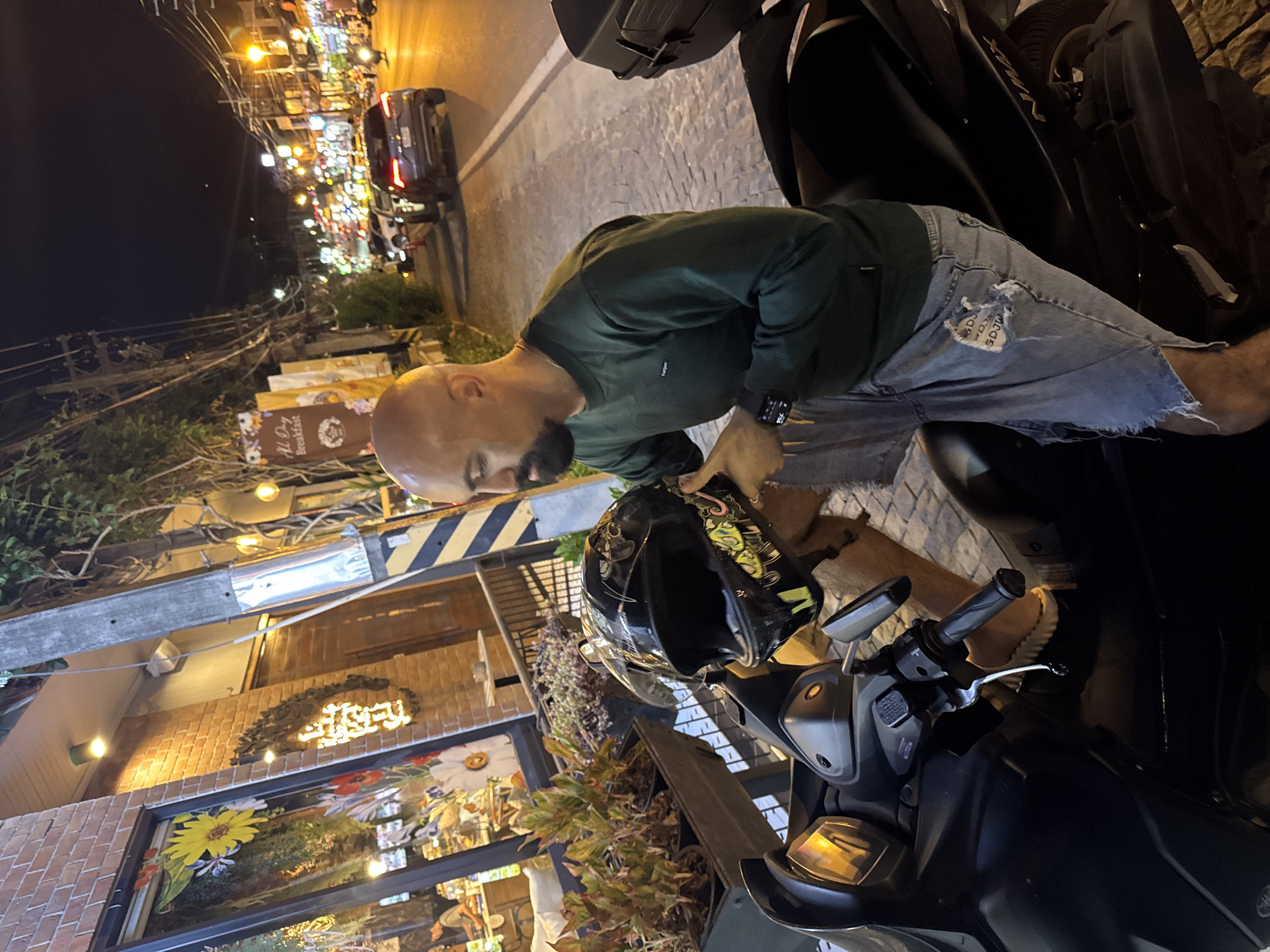 Quick café stop and scooter night out in Ko Samui