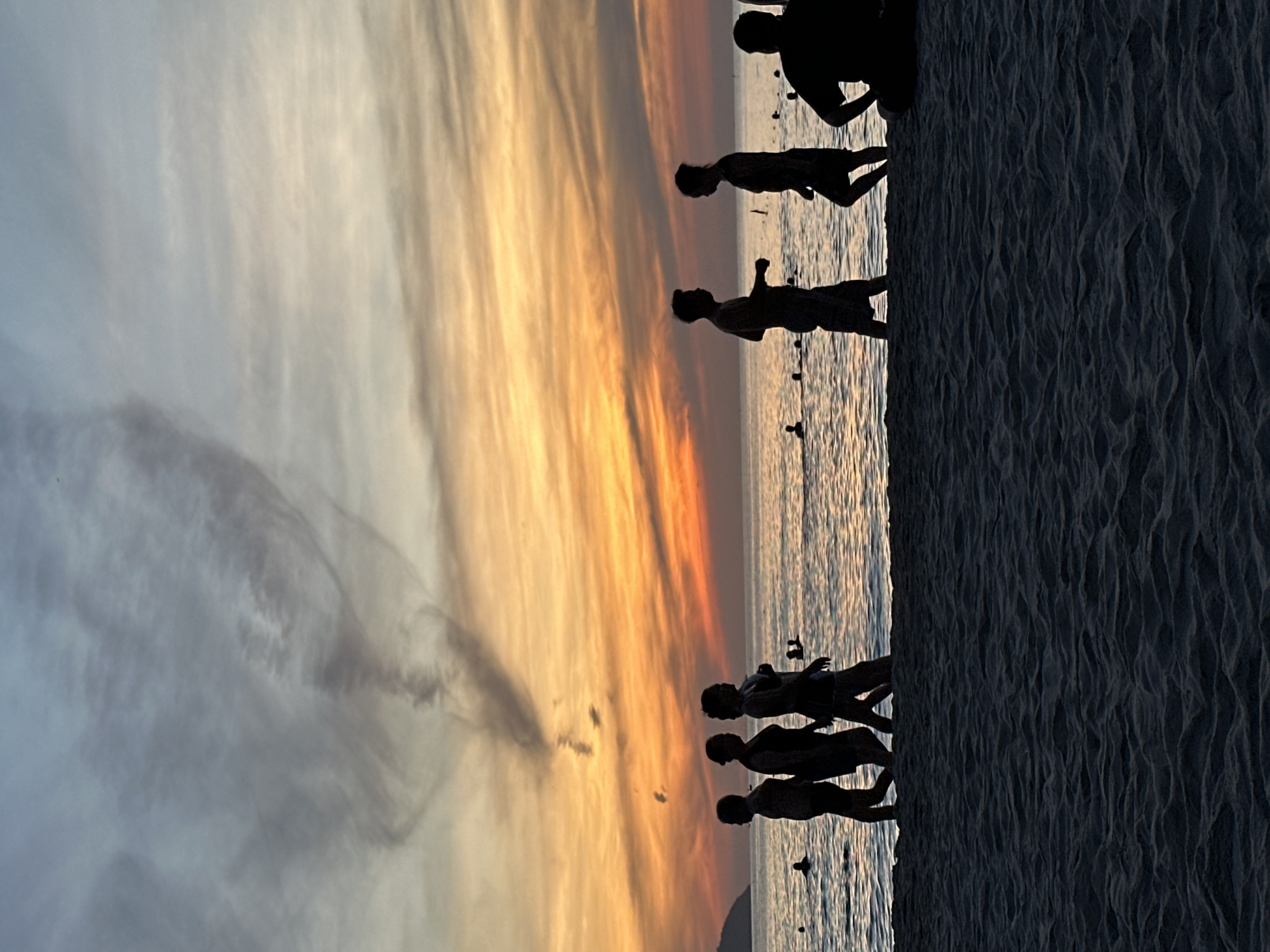 Sunset crowd along My Khe Beach, Đà Nẵng
