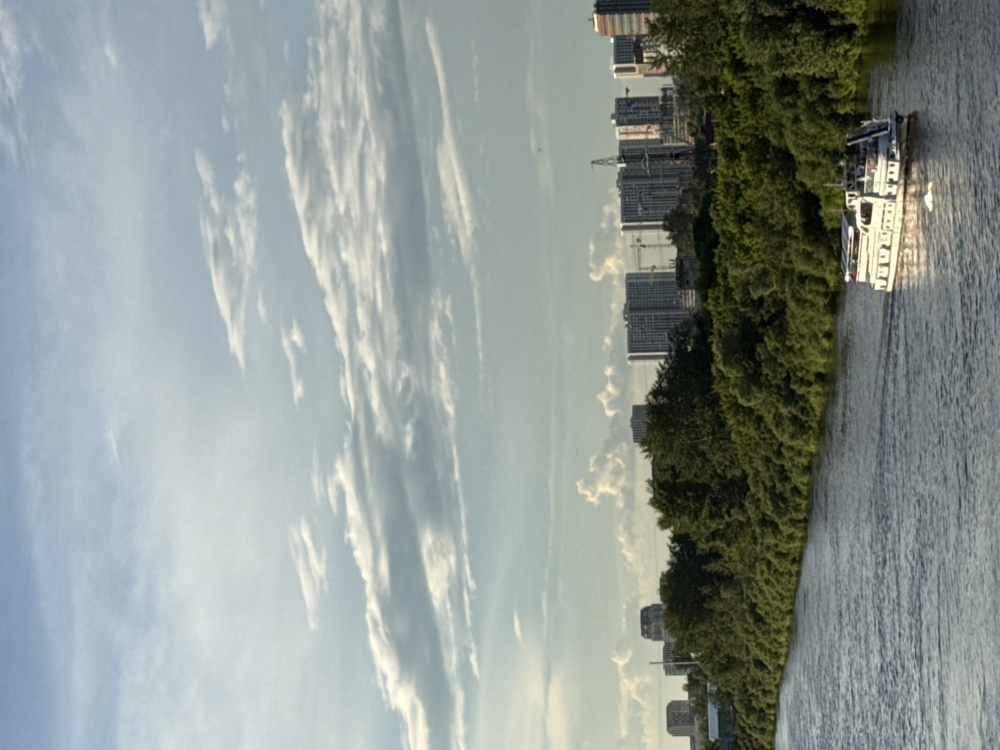 Tyumen's Tura River embankment on a summer afternoon