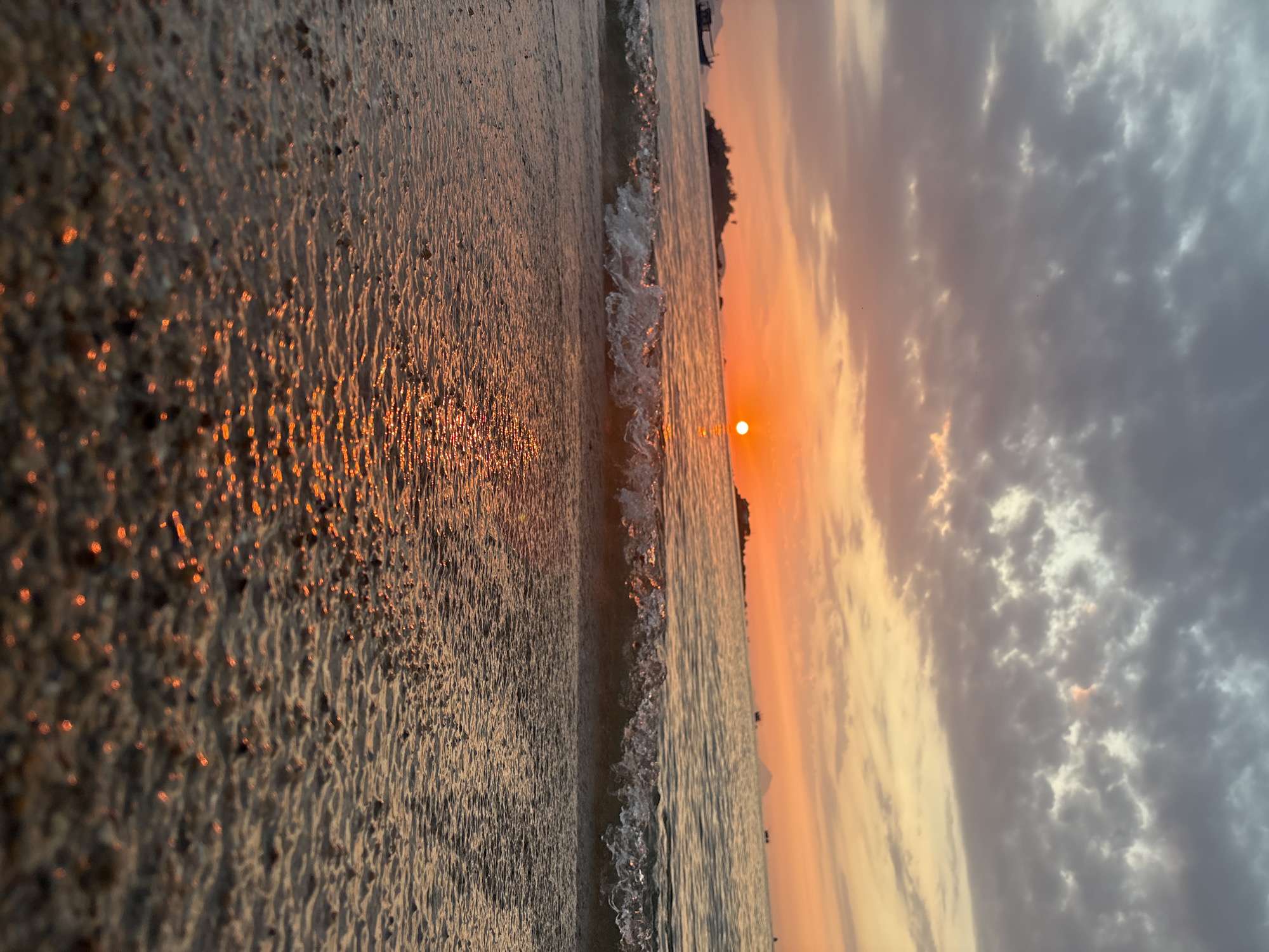 Golden sunset over the Nha Trang coastline