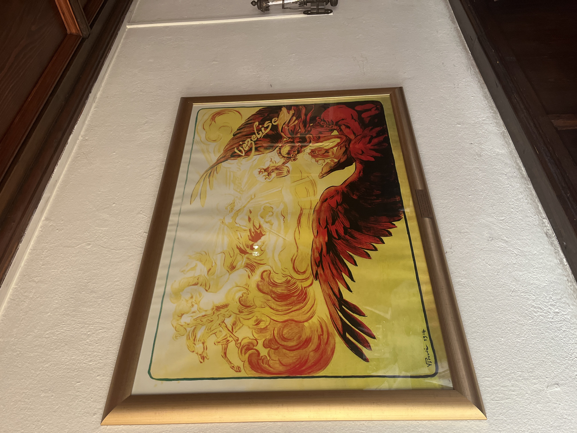 Traditional Strasbourg restaurant interior documented with vintage beer advertisements