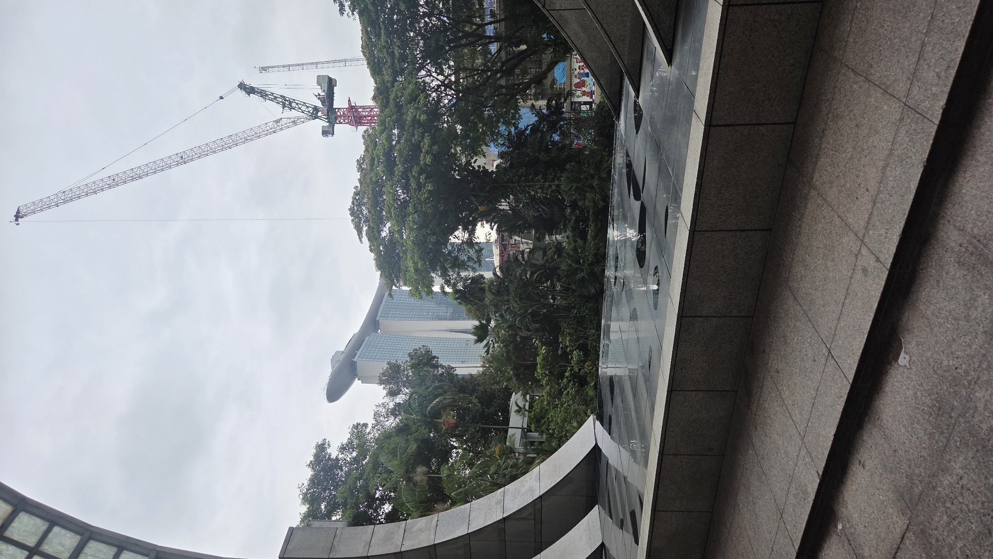 Morning scenes captured around Singapore's Marina Bay district