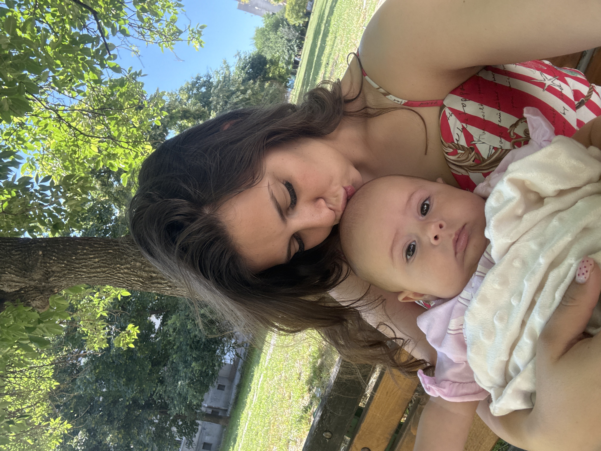 Morning park moments with baby in Plovdiv