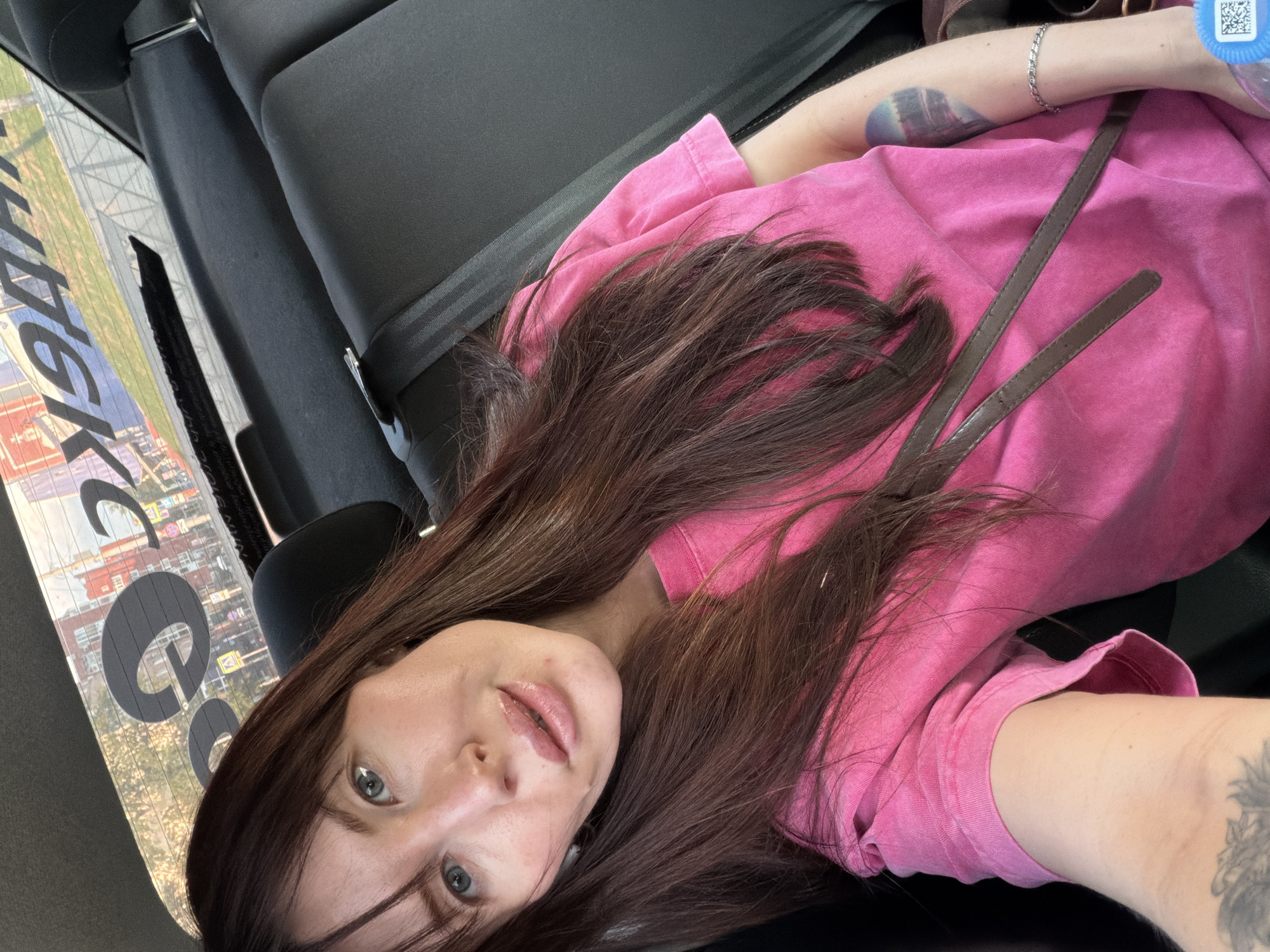 Woman observed as vehicle passenger in Perm, Russia