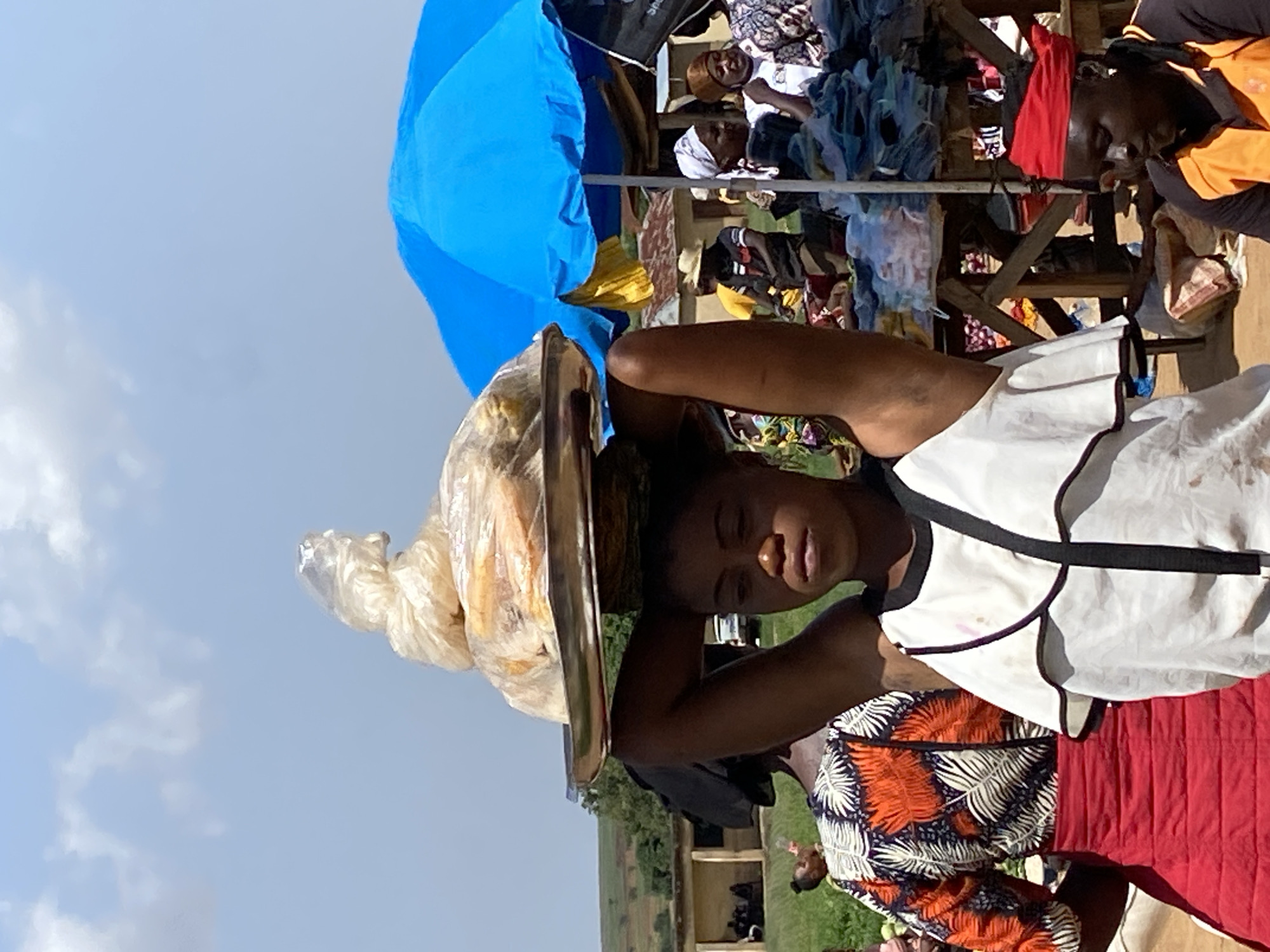 Daily life unfolds in Riyom Nigeria marketplace