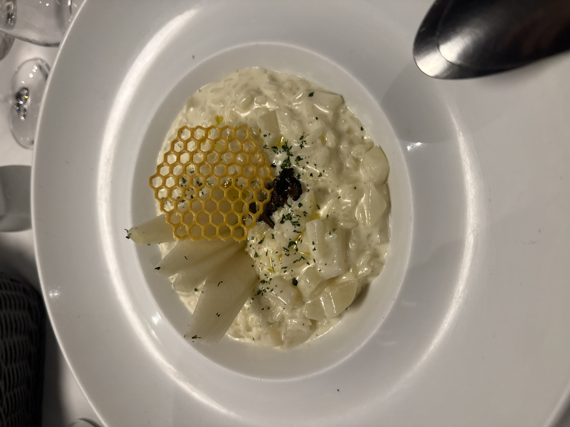 Woman documents dinner and mirror selfie in Puebla