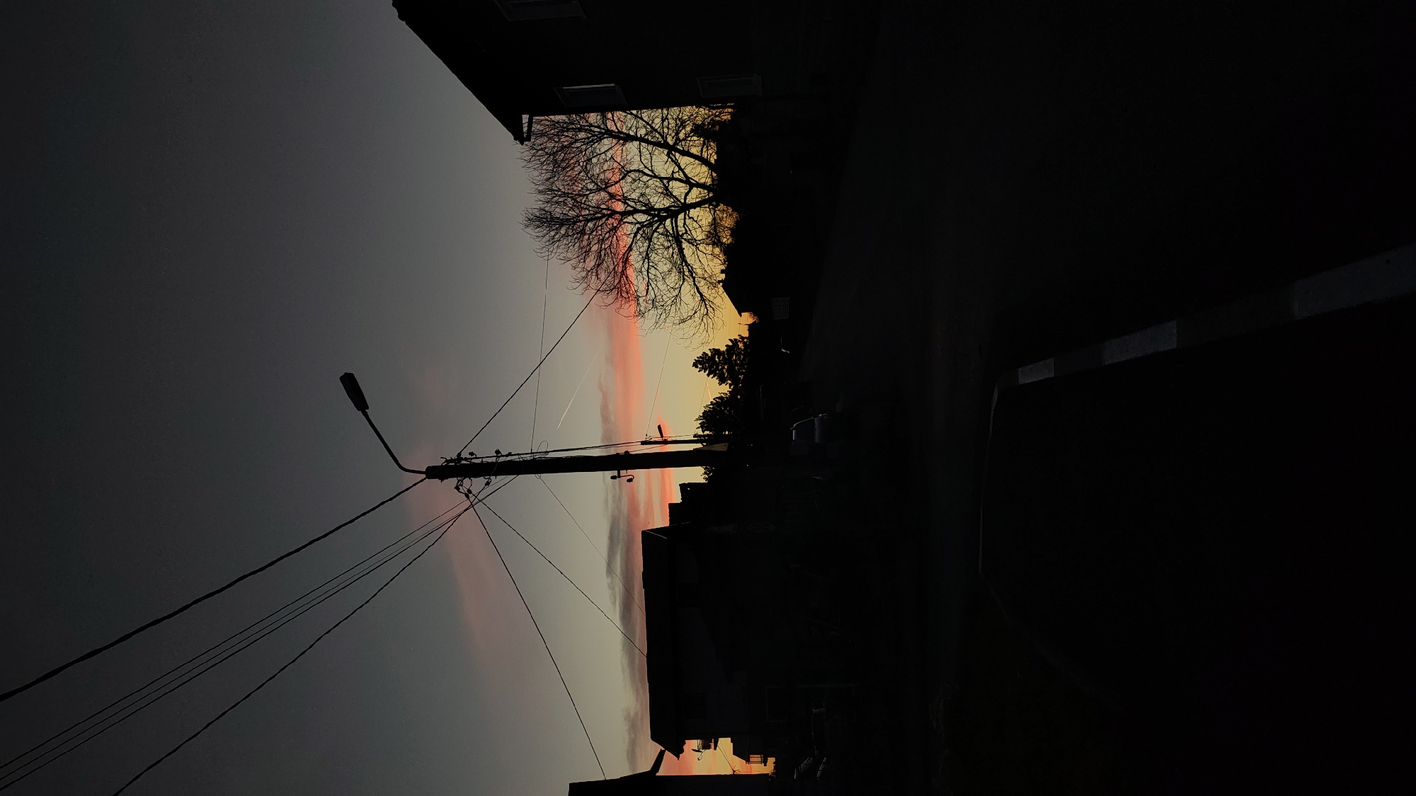 Twilight street scenes captured in Chepintsi, Bulgaria