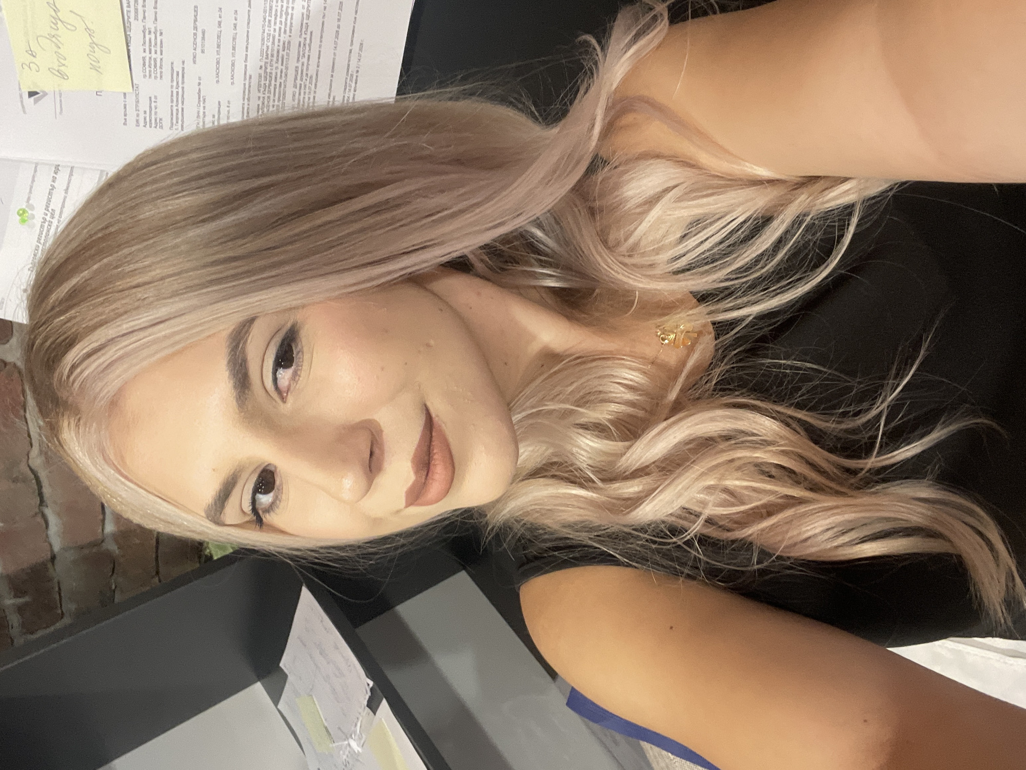 Indoor office selfie in Burgas, Bulgaria