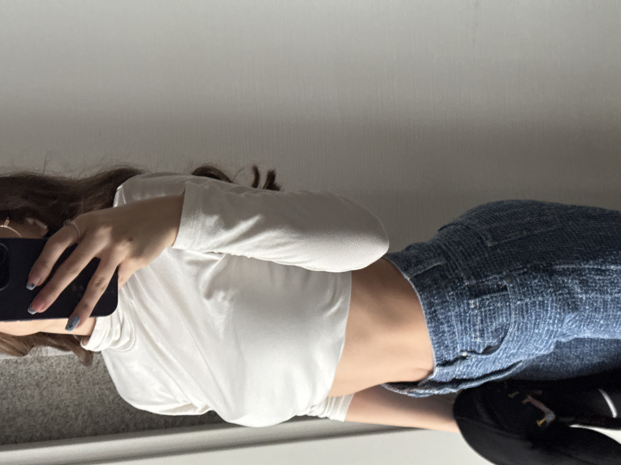 Sofia woman documents morning selfies and puppy time