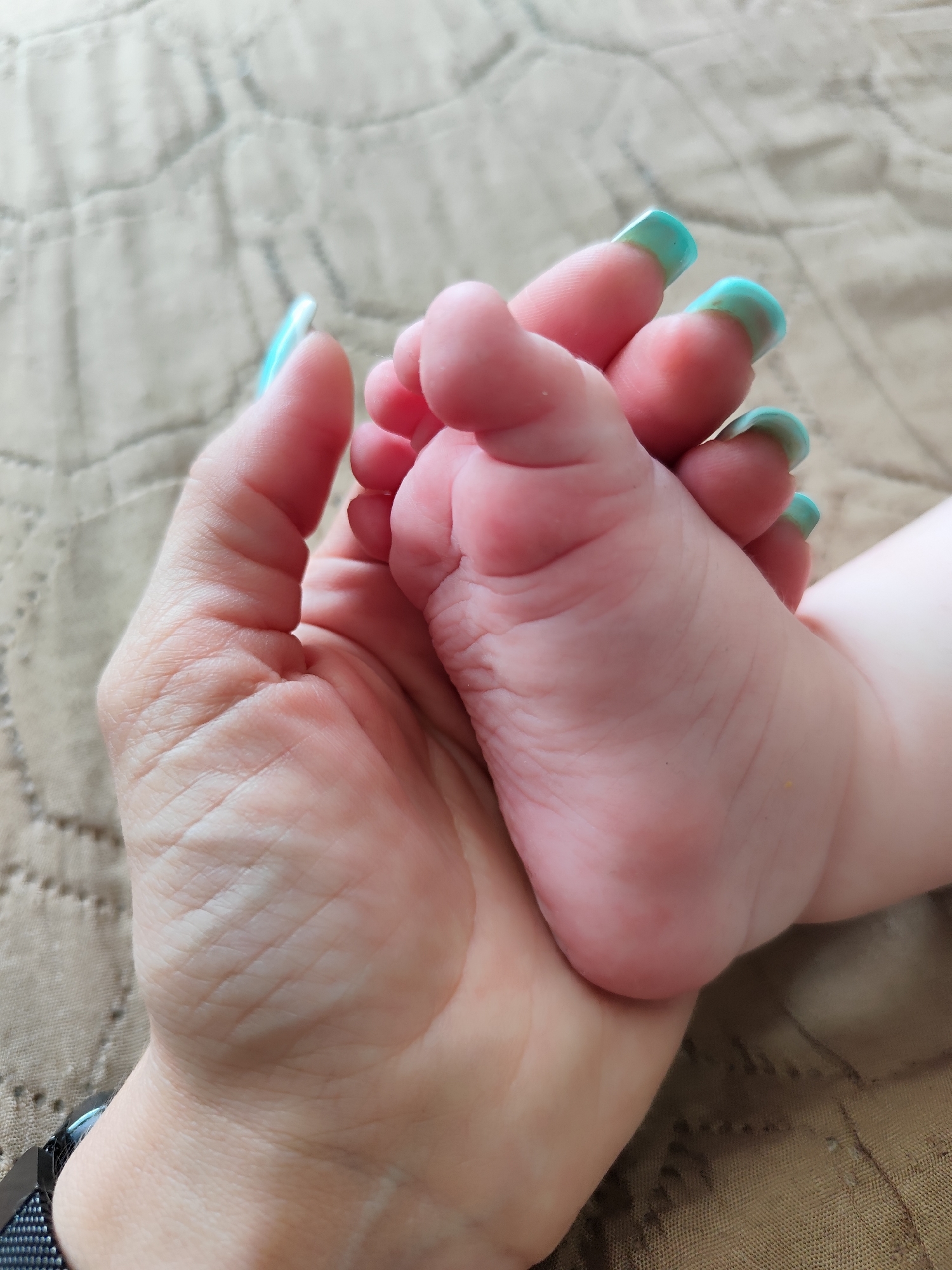 Woman and baby share tender moments in Фоки, Russia