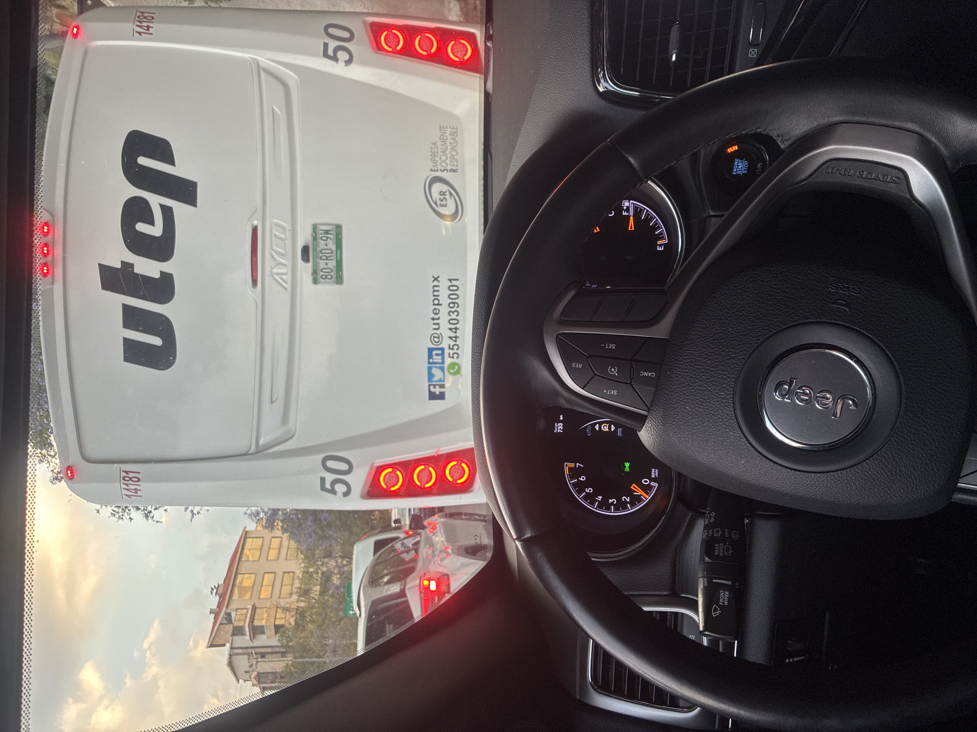 Driver spots UTEP bus in Mexico City traffic