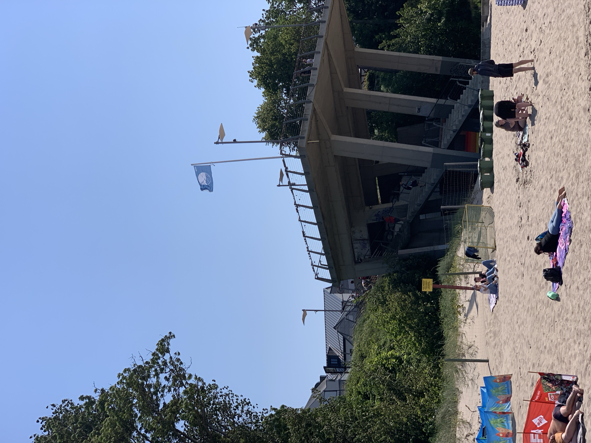 Sunny summer day at Rewal's Baltic beach