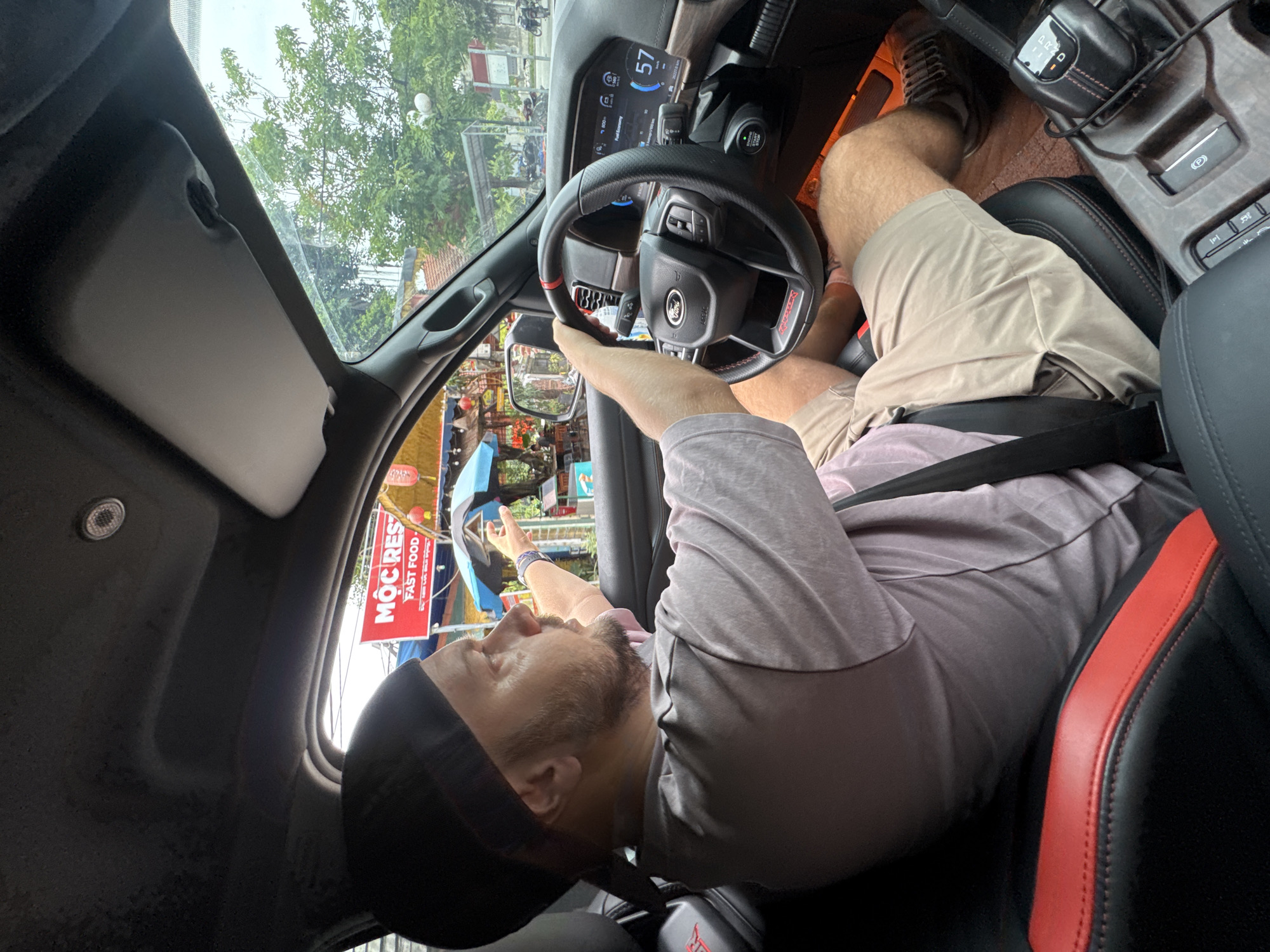 Ford Raptor drive through Vietnamese mountains with scenic views