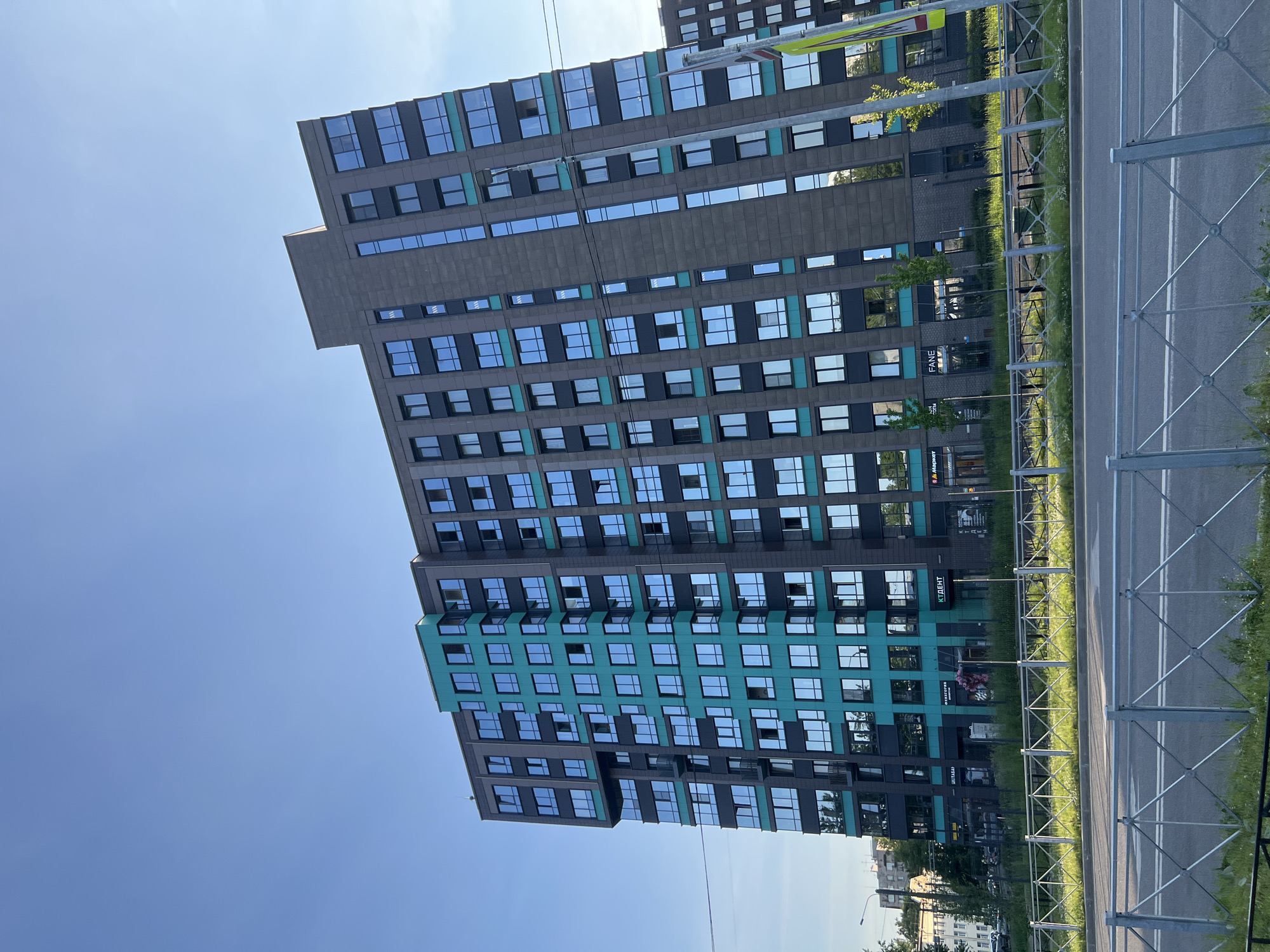 Casual afternoon walk documented in Saint Petersburg residential complex