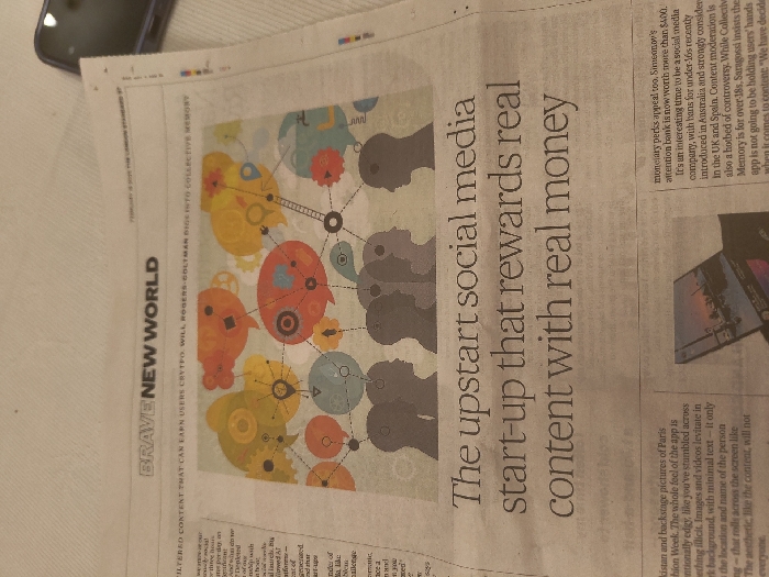 London evening captures newspaper story and dinner table setting