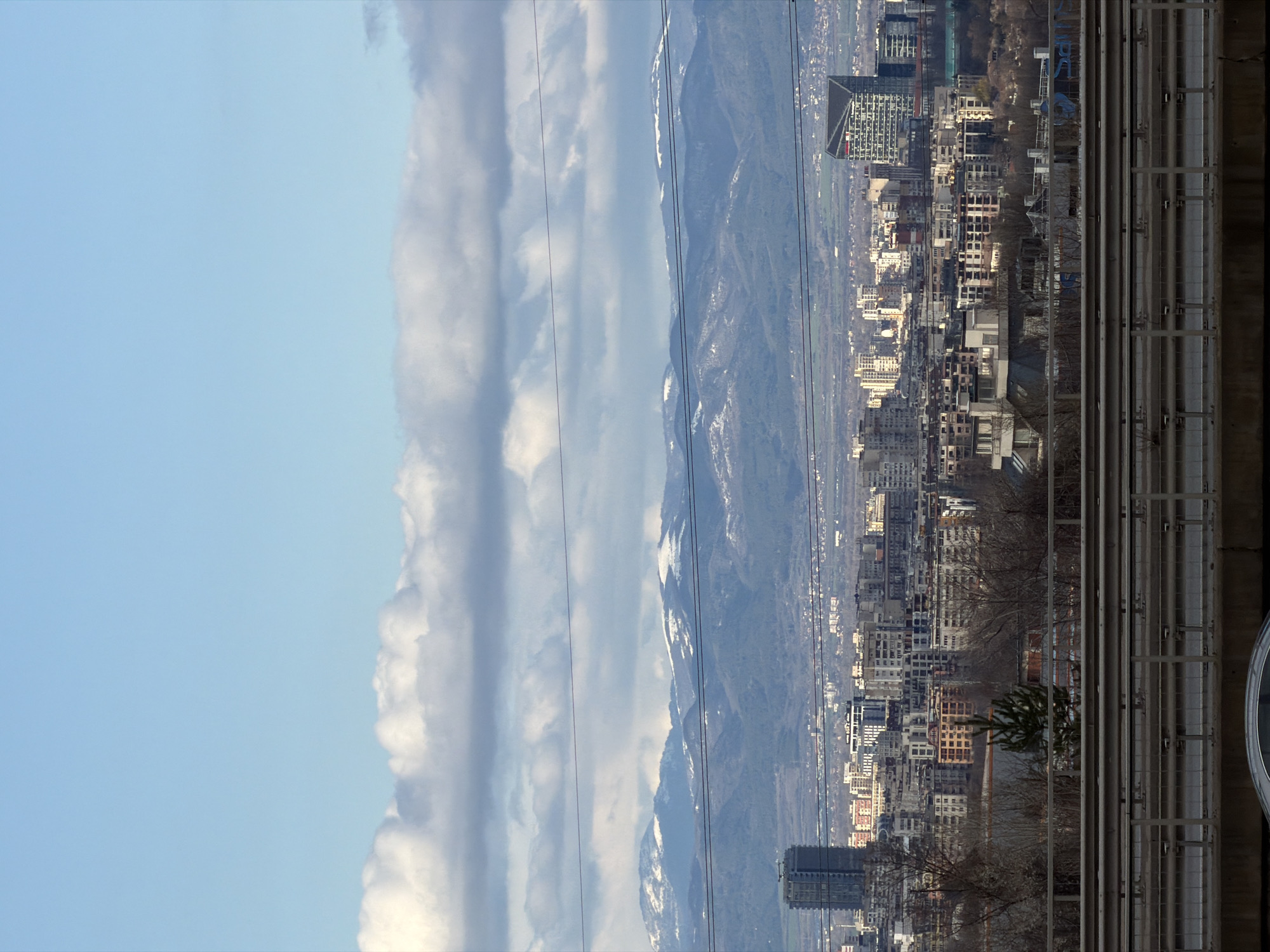 Elevated views capture Sofia's urban landscape beneath Vitosha Mountain