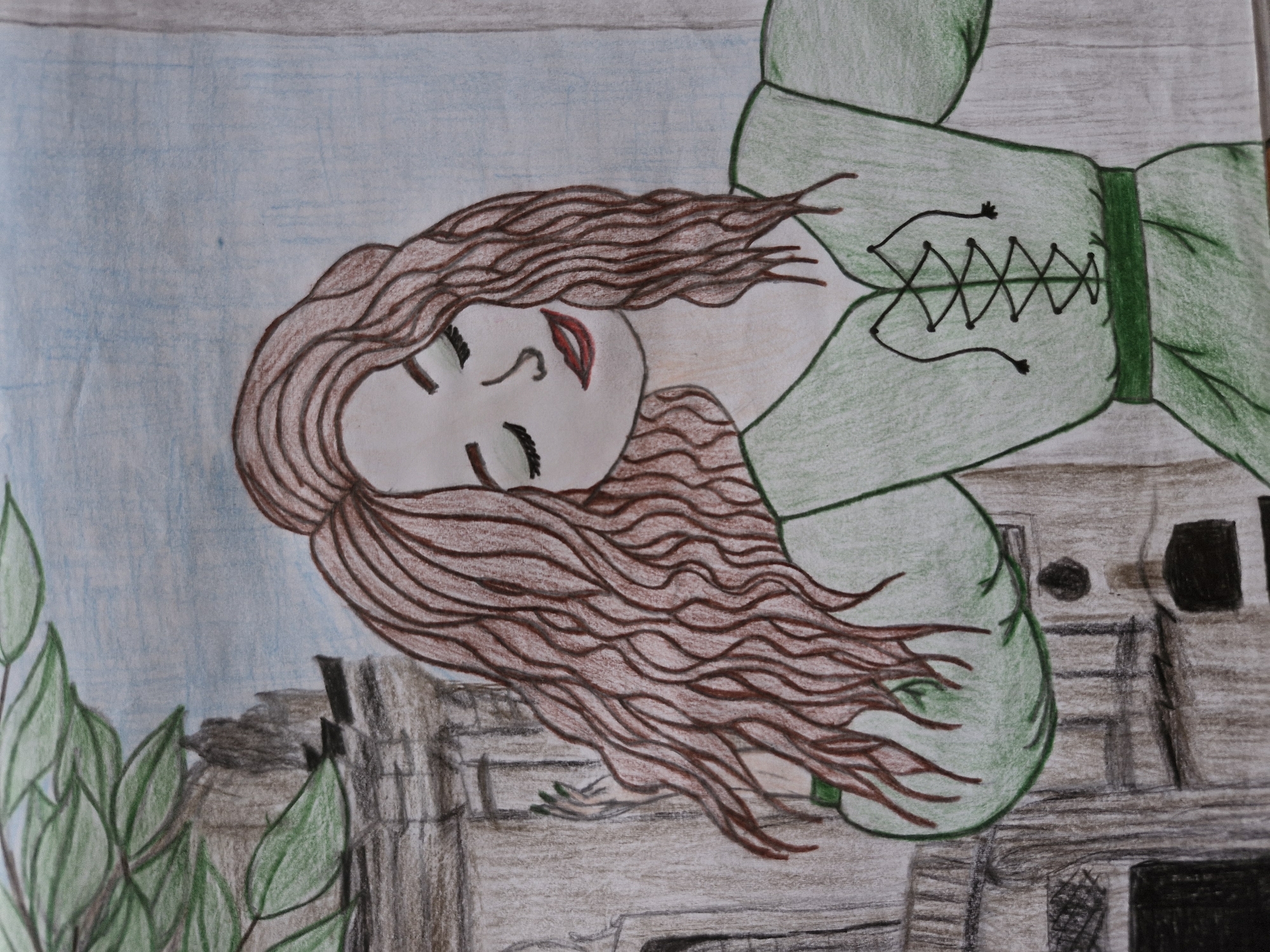 Lviv artist's sketchbook: portraits, cats, and colored pencil illustrations