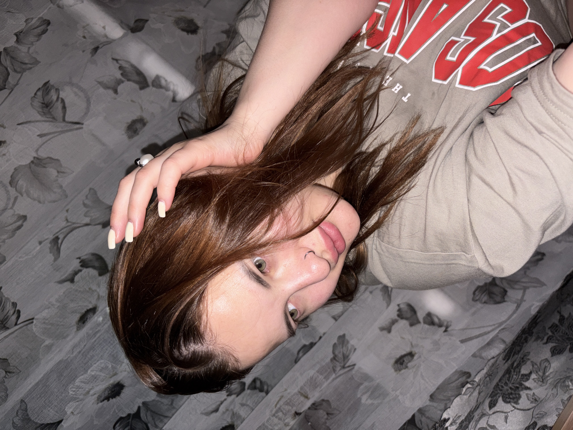 Young woman photographed resting in Port-Katon, Russia