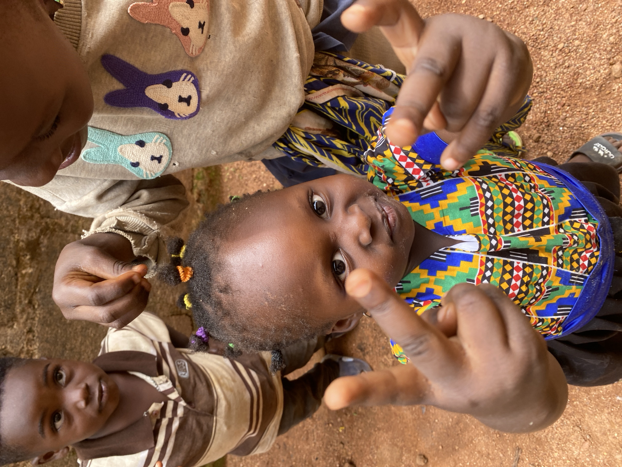 Nigerian village children captured playing in Kuru communities